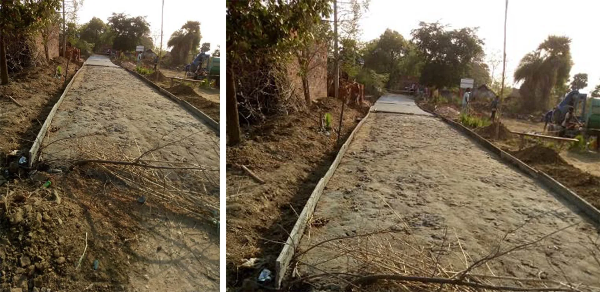 ନିମ୍ନ ମାନର କଂକ୍ରିଟ ରାସ୍ତା ନିର୍ମାଣ, ବନ୍ଦ କଲେ ଗ୍ରାମବାସୀ