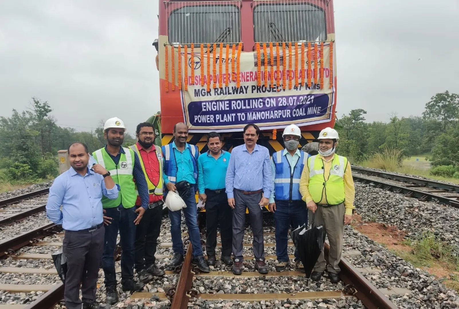 ଓପିଜିସି ନୂଆ ରେଳ ଲଇନ୍‌ରେ ଗଡ଼ିଲା ରେଳ ଇଂଜିନ୍‌