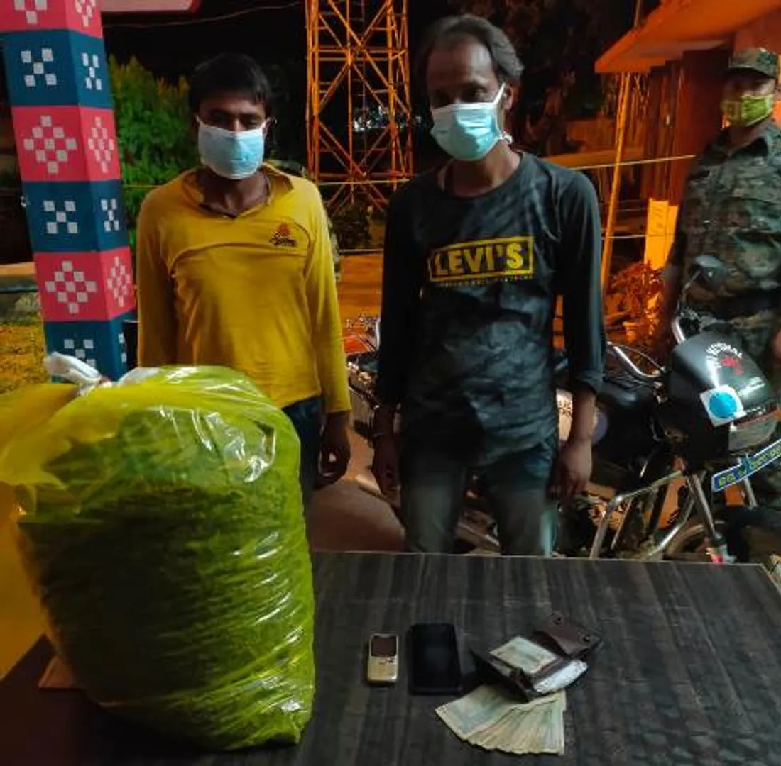 ୯ କେଜି ୫୬୨ ଗ୍ରାମ୍‌ ଗଞ୍ଜେଇ ଜବତ, ୨ ଗିରଫ