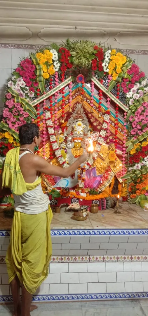 ବେଦମାତା ବେଶରେ ପୂଜା ପାଇଲେ ଭଦ୍ରକର ଭଦ୍ରକାଳୀ