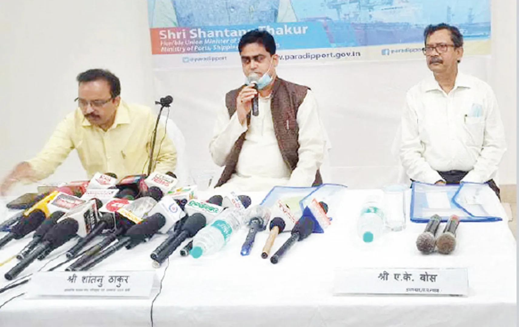 ଦୁଇ ଦିନିଆ ପାରାଦୀପ ଗସ୍ତରେ କେନ୍ଦ୍ରମନ୍ତ୍ରୀ ଶାନ୍ତନୁ ଠାକୁର