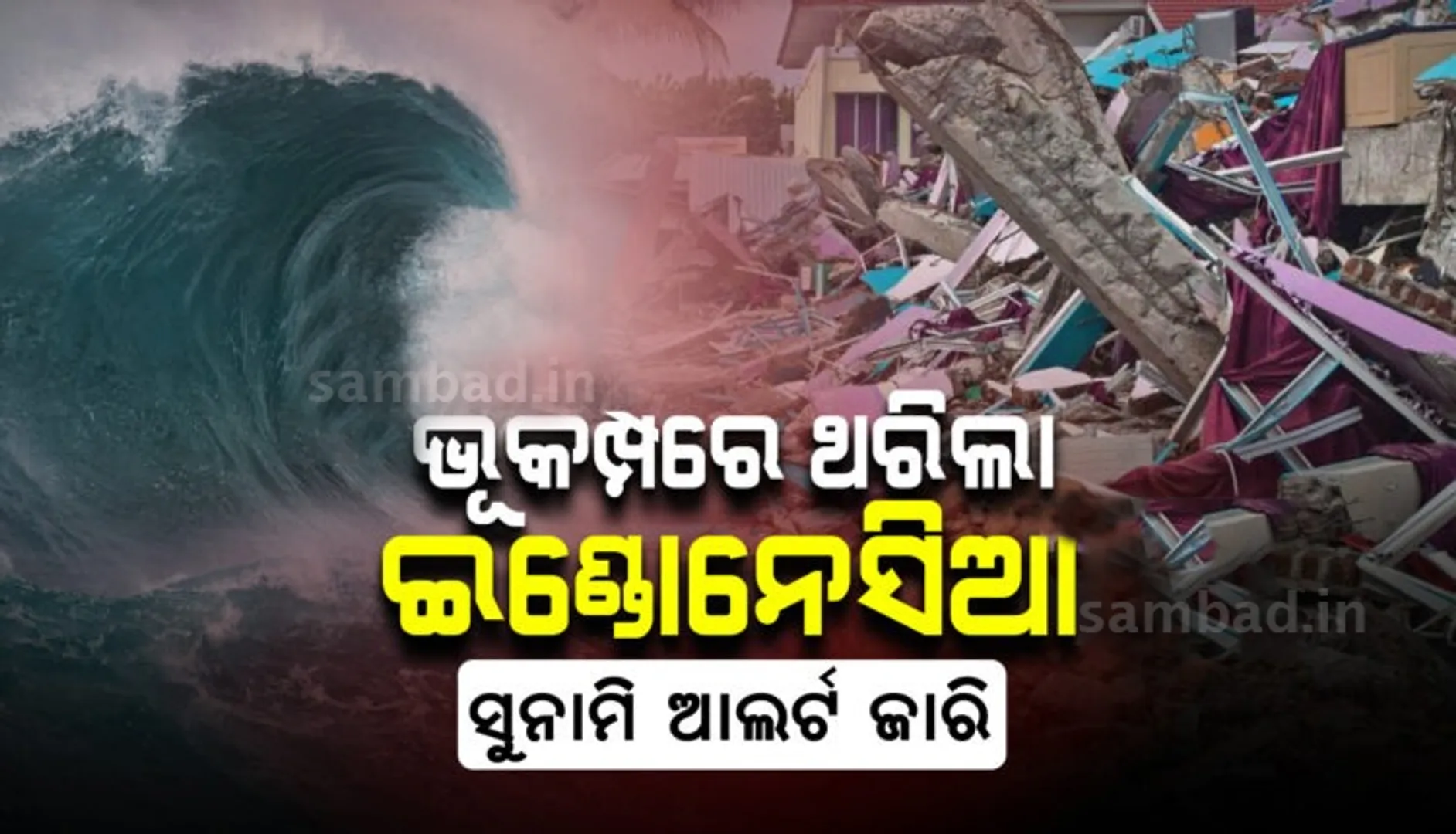 ୭.୩ ତୀବ୍ରତାର ଭୂକମ୍ପରେ ଥରିଲା ଇଣ୍ଡୋନେସିଆ, ସୁନାମି ଆଲର୍ଟ ଜାରି