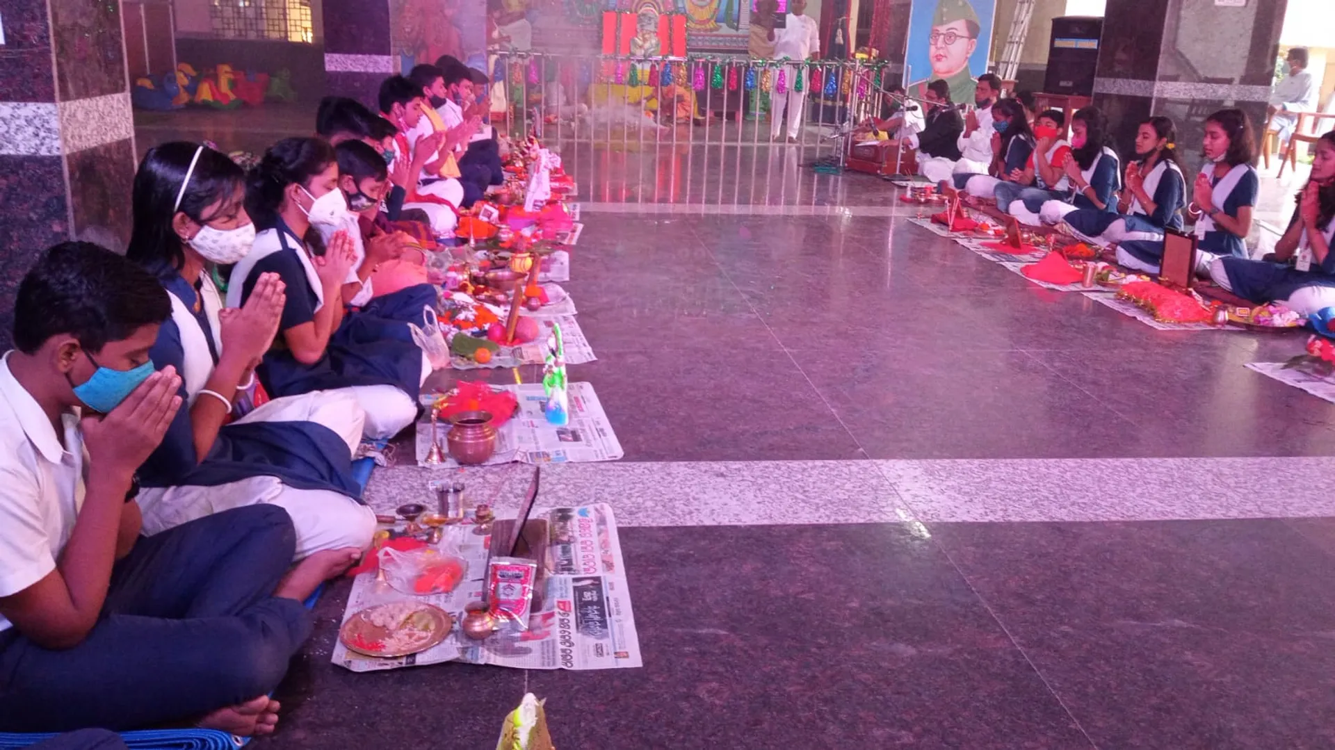 ଭୁବନେଶ୍ୱର: ରାଜଧାନୀର ୟୁନିଟ୍-୮ ସରସ୍ବତୀ ଶିଶୁବିଦ୍ୟାମନ୍ଦିରରେ ସରସ୍ବତୀ ପୂଜା