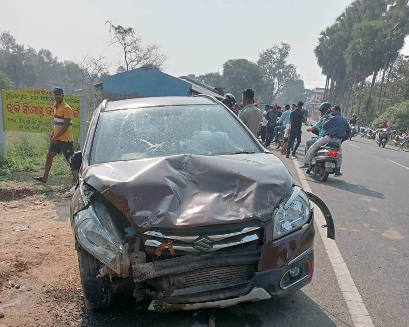 ବଅଁରପାଳରେ ମର୍ମନ୍ତୁଦ ସଡ଼କ ଦୁର୍ଘଟଣା, ୫ ଆହତ