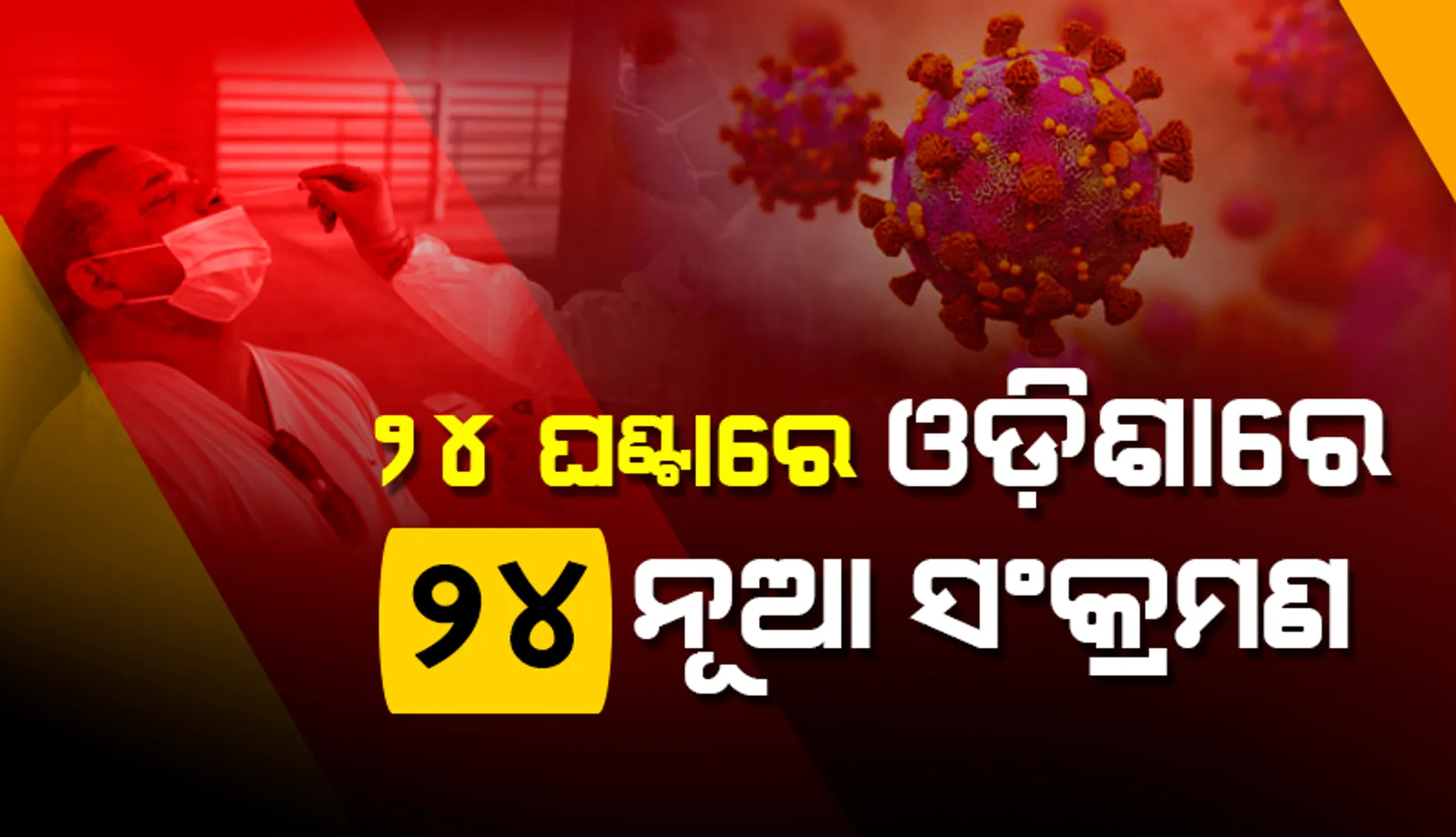 ରାଜ୍ୟରେ ଗତ ୨୪ ଘଣ୍ଟା ମଧ୍ୟରେ ୨୪ କରୋନା ପଜିଟିଭ ଚିହ୍ନଟ: ୩ ଜଣ ୧୮ ବର୍ଷରୁ କମ୍ ବର୍ଗର