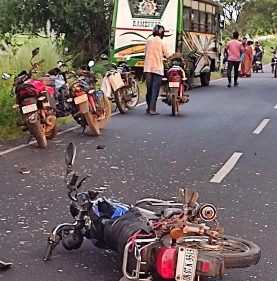 ବସ୍‌-ବାଇକ୍‌ ଧକ୍କାରେ ଜଣେ ମୃତ, ଅନ୍ୟ ଜଣେ ଗୁରୁତର