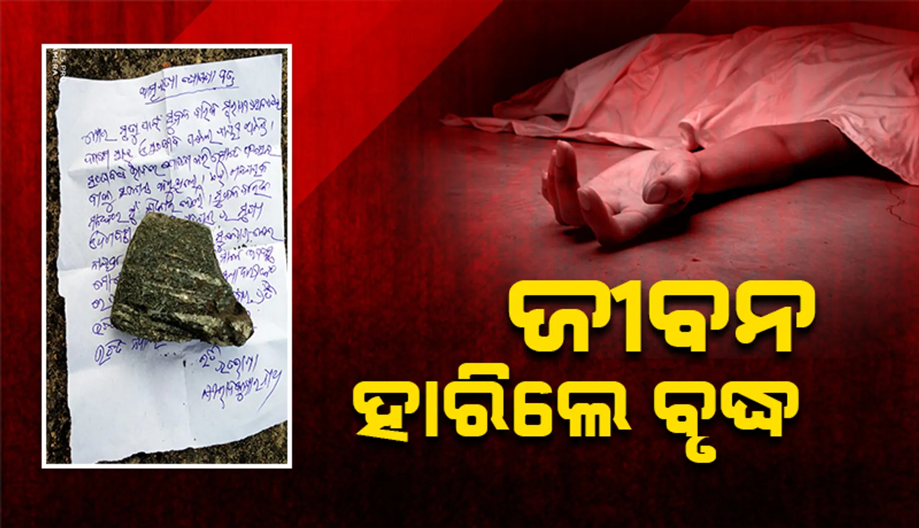 ସହକର୍ମୀଙ୍କୁ ଦାୟୀ କରି ଜୀବନ ହାରିଲେ ଅବସରପ୍ରାପ୍ତ ପ୍ରଧାନ ଶିକ୍ଷକ