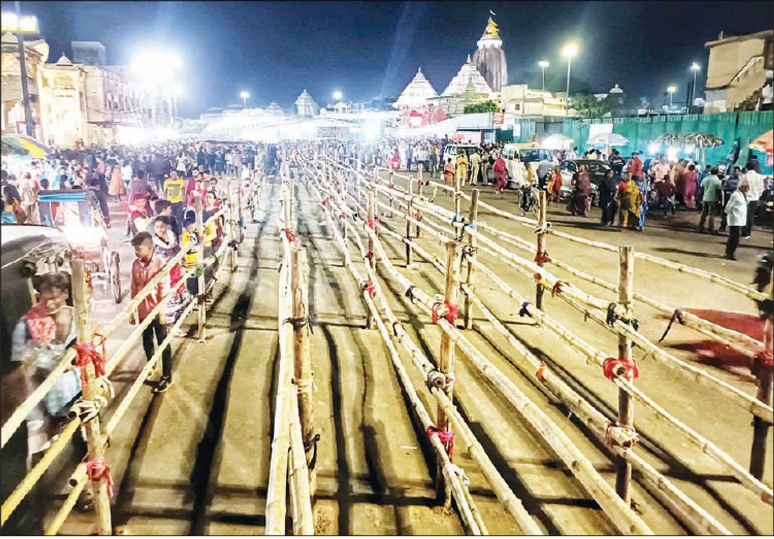 ପଞ୍ଚୁକରେ ଦର୍ଶନ ବ୍ୟବସ୍ଥା: ସିଂହଦ୍ବାରରେ ବାରିକେଡିଂ