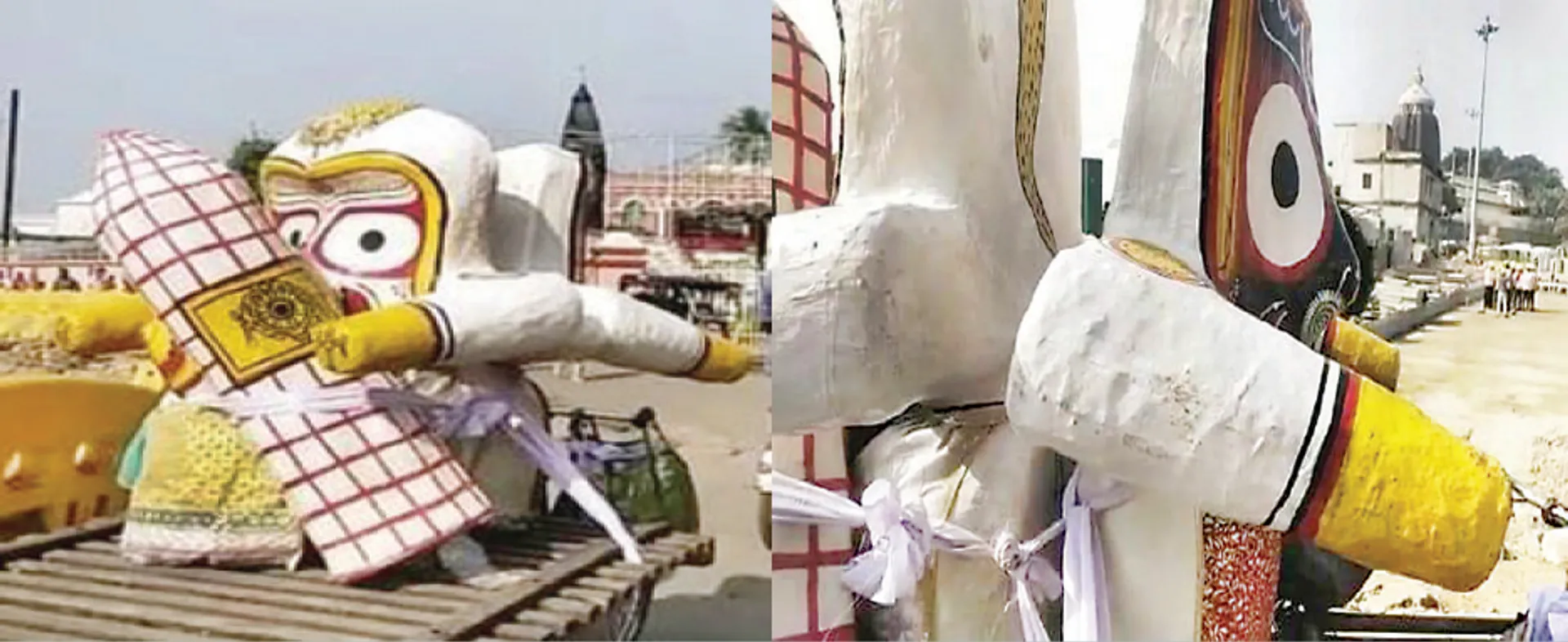 ବାଲେଶ୍ବର ପରେ ପୁରୀରେ ଅସମ୍ମାନ: ଚତୁର୍ଦ୍ଧାମୂର୍ତ୍ତିଙ୍କୁ ବାନ୍ଧି ଟ୍ରଲିରେ ବୋହିଲେ