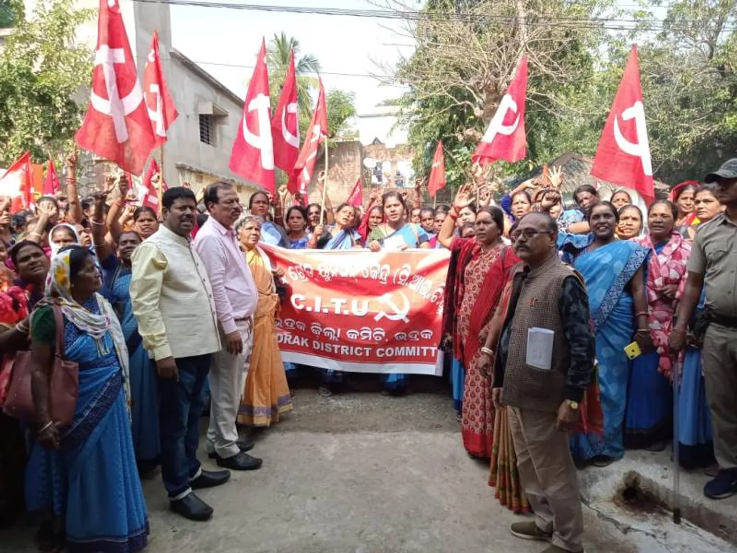 ଆଶାକର୍ମୀ ସଂଘ ପକ୍ଷରୁ ଶୋଭାଯାତ୍ରା ଓ ପ୍ରତିବାଦ