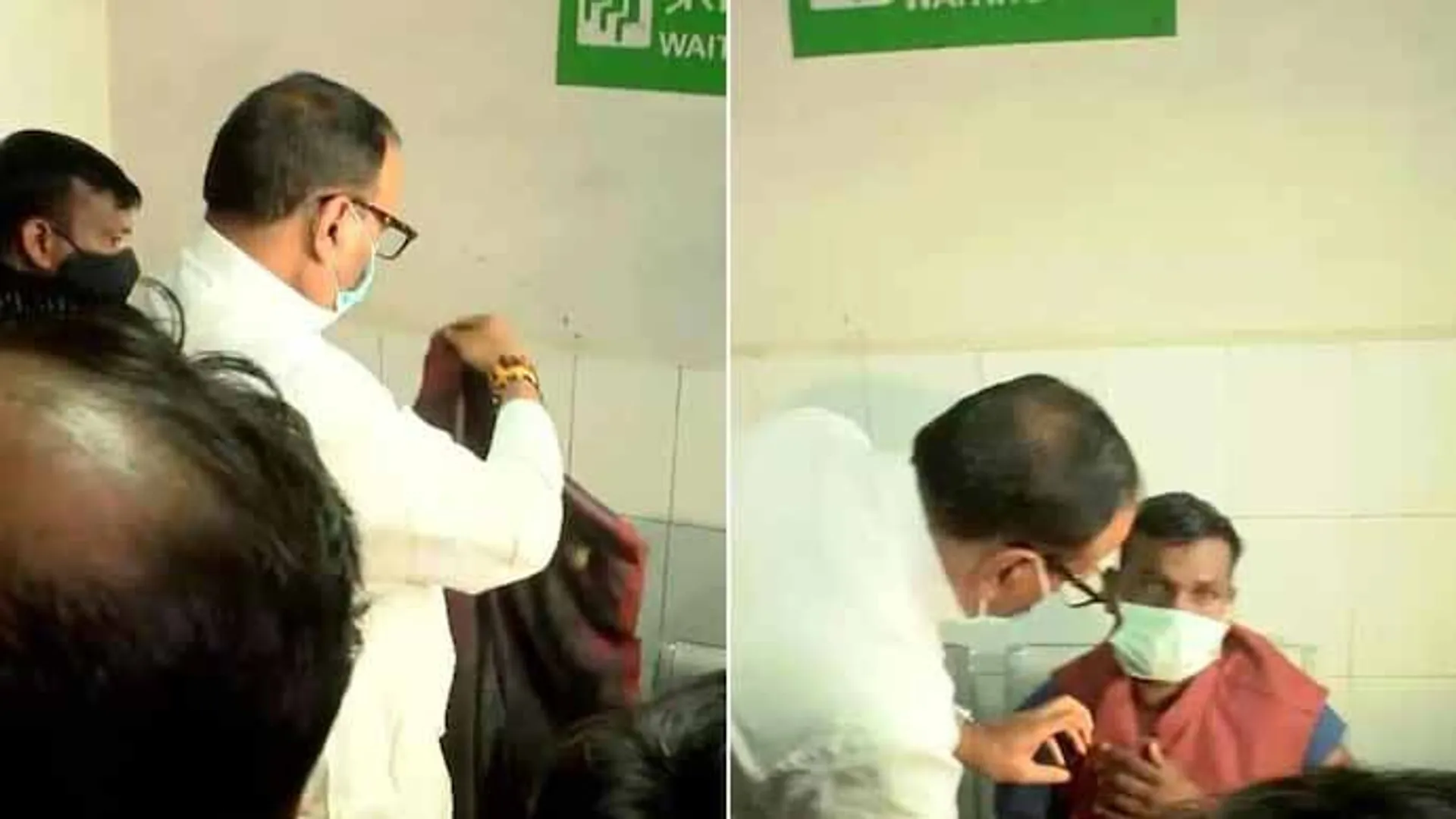 କୋଭିଡ୍‌ ମକ୍‌ ଡ୍ରିଲ୍‌ ବେଳେ ଶୀତରେ ଥରୁଥିବା ରୋଗୀଙ୍କୁ ନିଜ ଜ୍ୟାକେଟ୍‌ ଦେଇଦେଲେ ଉତ୍ତର ପ୍ରଦେଶ ଉପ-ମୁଖ୍ୟମନ୍ତ୍ରୀ