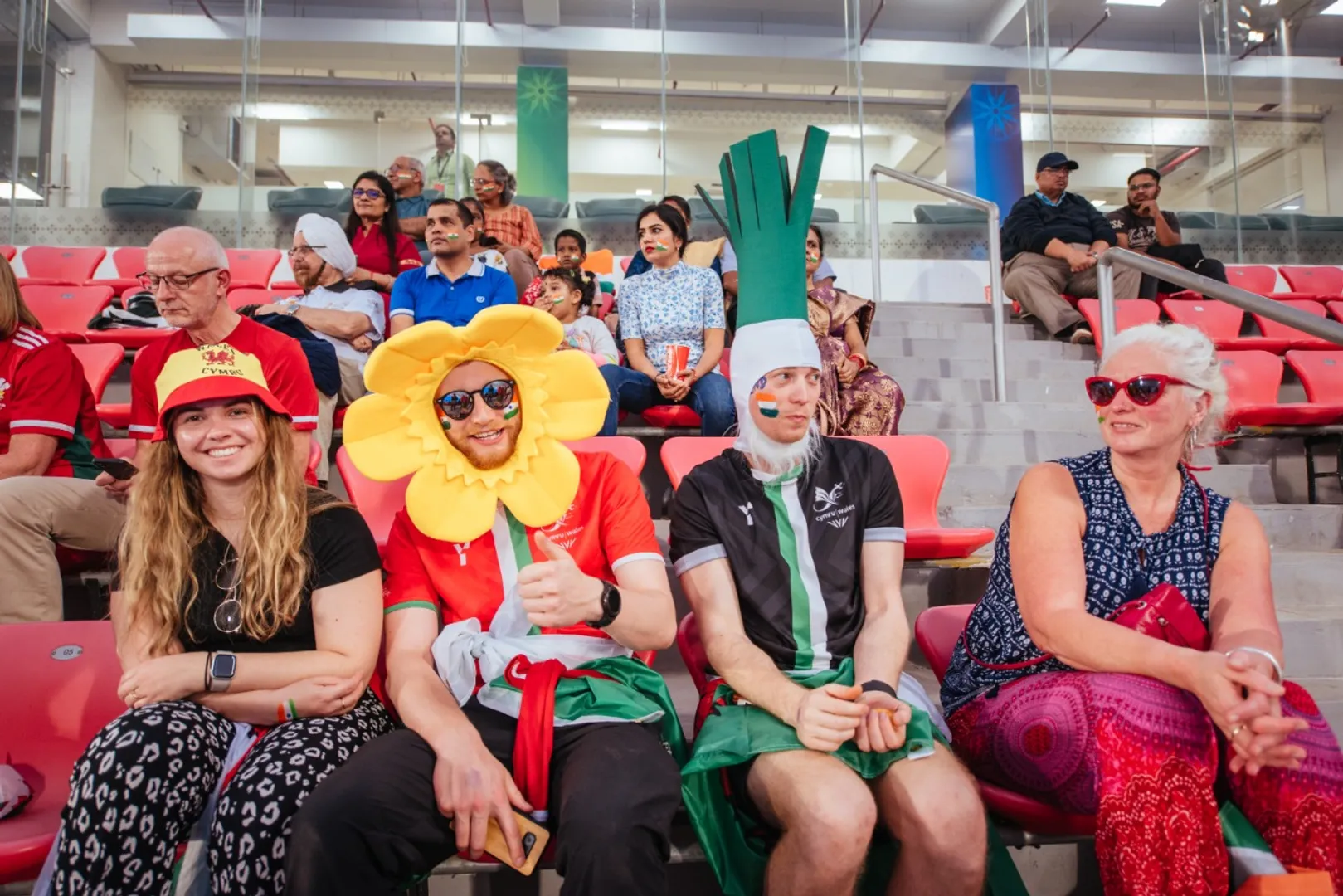 ଭୁବନେଶ୍ବର: ବିଶ୍ବକପ ମ୍ୟାଚରେ ବିଦେଶୀ ହକିପ୍ରେମୀ।