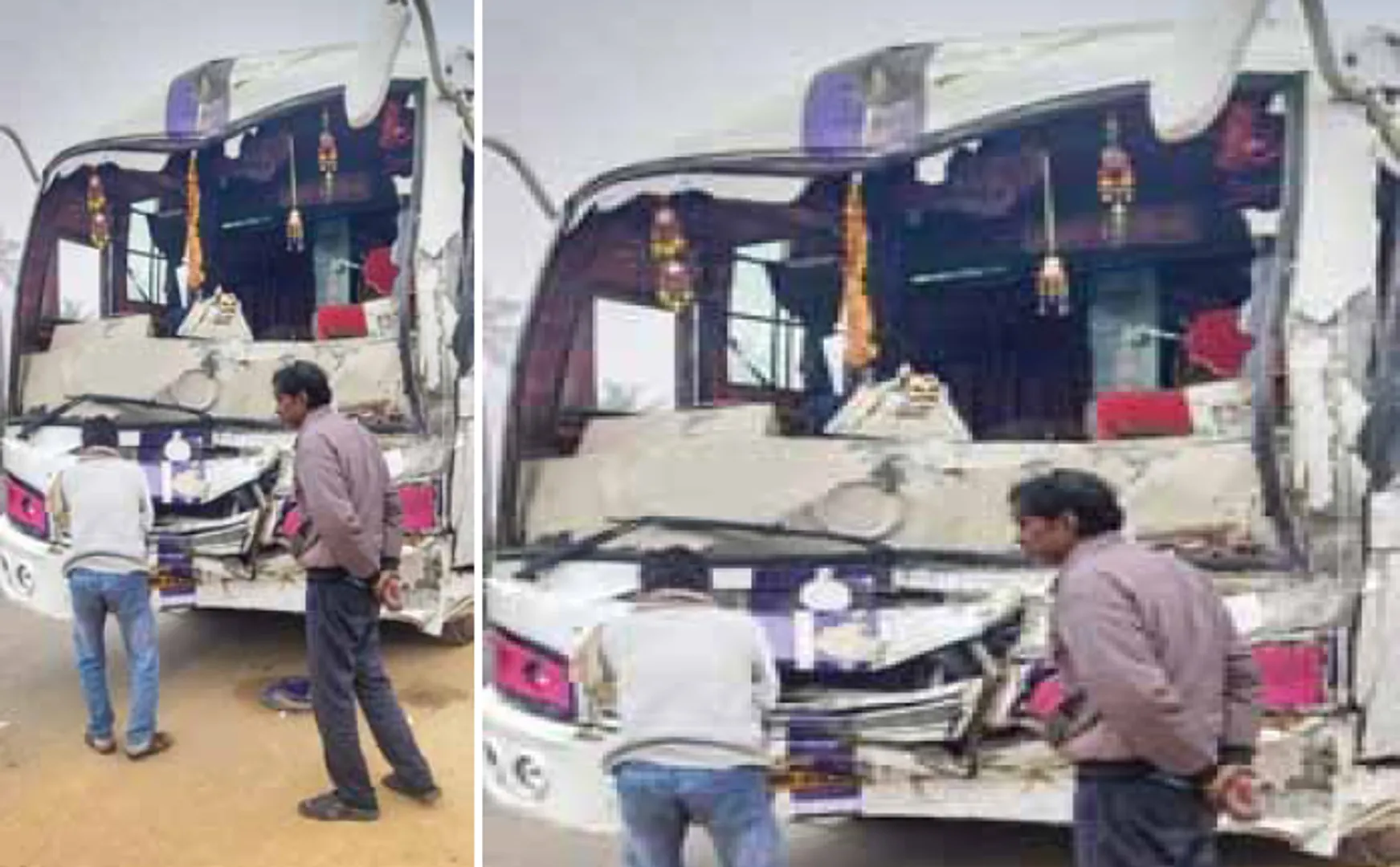 ତୀର୍ଥଯାତ୍ରୀ ବସ୍‌ ଦୁର୍ଘଟଣାଗ୍ରସ୍ତ: ୧୫ ଆହତ
