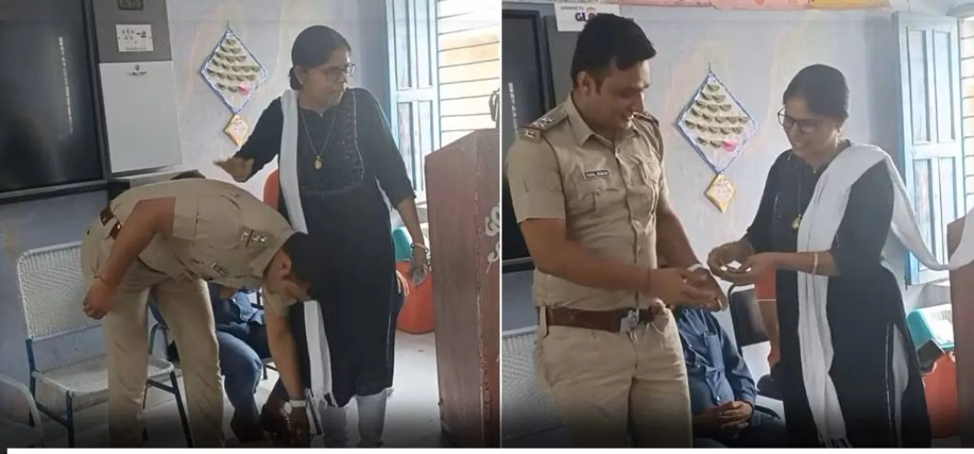 ପାଠପଢ଼ିଥିବା ସ୍କୁଲରେ ହଠାତ ପୁଲିସ ଅଧିକାରୀ ପହଞ୍ଚିବା ପରେ ଛାତ୍ରଛାତ୍ରୀ ଓ ଶିକ୍ଷକ-ଶିକ୍ଷୟିତ୍ରୀଙ୍କ ଥିଲା ଏଭଳି ପ୍ରତିକ୍ରିୟା