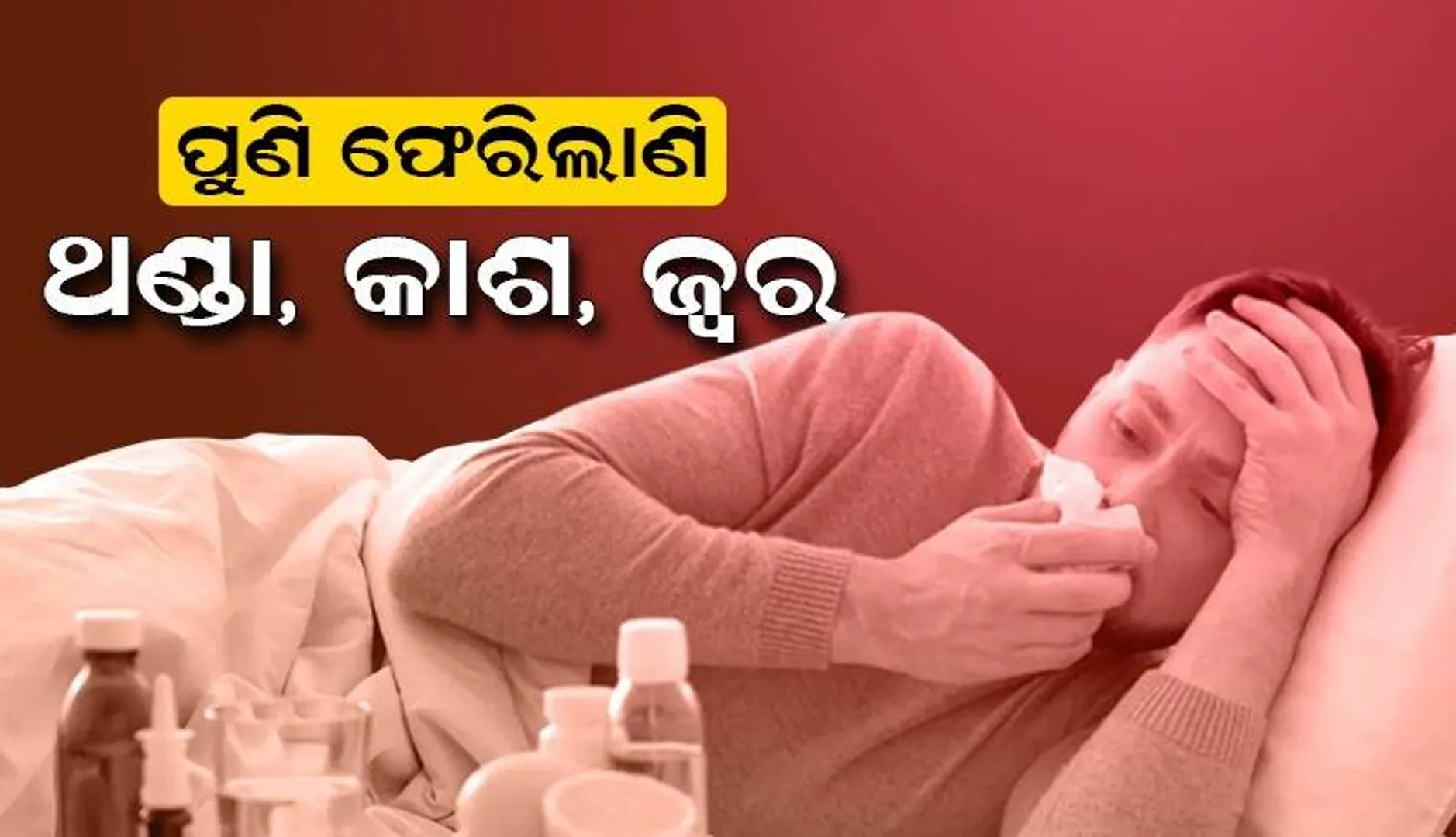 ଦେଶରେ ବଢ଼ିବାରେ ଲାଗିଛି ଥଣ୍ଡା-କାଶ-ଜ୍ବର; କୋଭିଡ୍‌ ଭାବି ଭୟରେ ଲୋକେ; ଜାଣନ୍ତୁ ଏହି ସବୁ ଗୁରତ୍ବପୂର୍ଣ୍ଣ କଥା