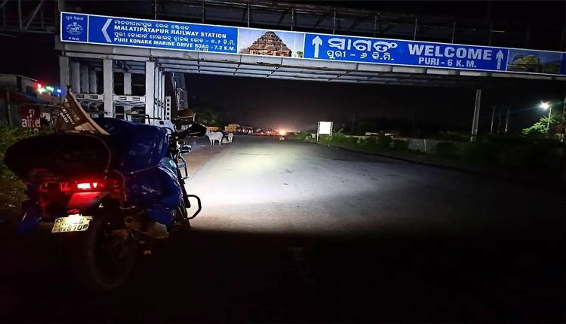 ଅନ୍ଧାରରେ ପୁରୀ-ଭୁବନେଶ୍ବର ରାଜପଥ