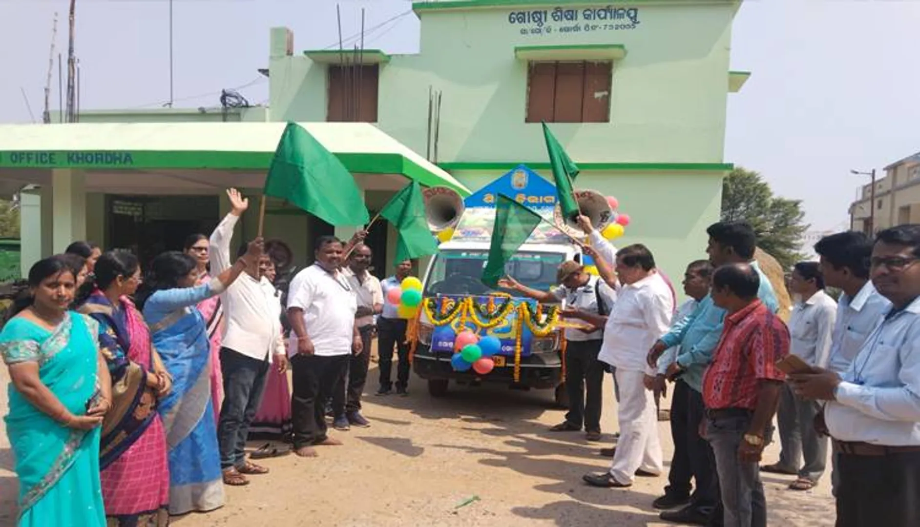 ଖୋର୍ଦ୍ଧାରେ ବୁଲିଲା ଶିକ୍ଷା ସଚେତନତା ରଥ