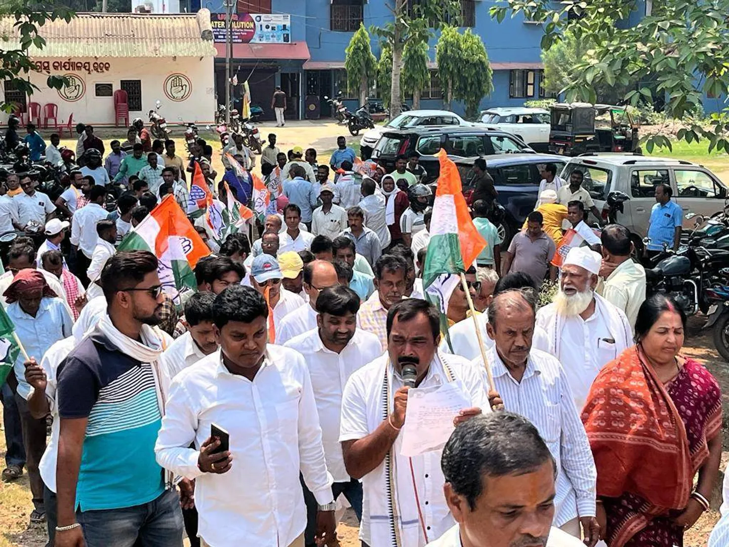 ଭଦ୍ରକ: ଭଦ୍ରକରେ ଜିଲ୍ଲା କଂଗ୍ରେସ ପକ୍ଷରୁ ‘ଜୟ ଭାରତ ସତ୍ୟାଗ୍ରହ’