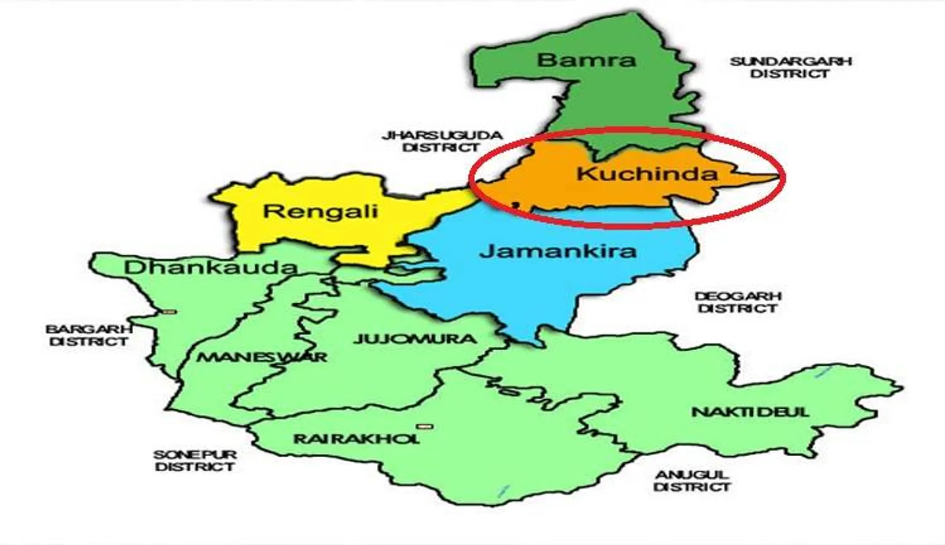 କୁଚିଣ୍ଡା ଜିଲ୍ଲା ଗଠନ ଦାବି ତେଜିଲା