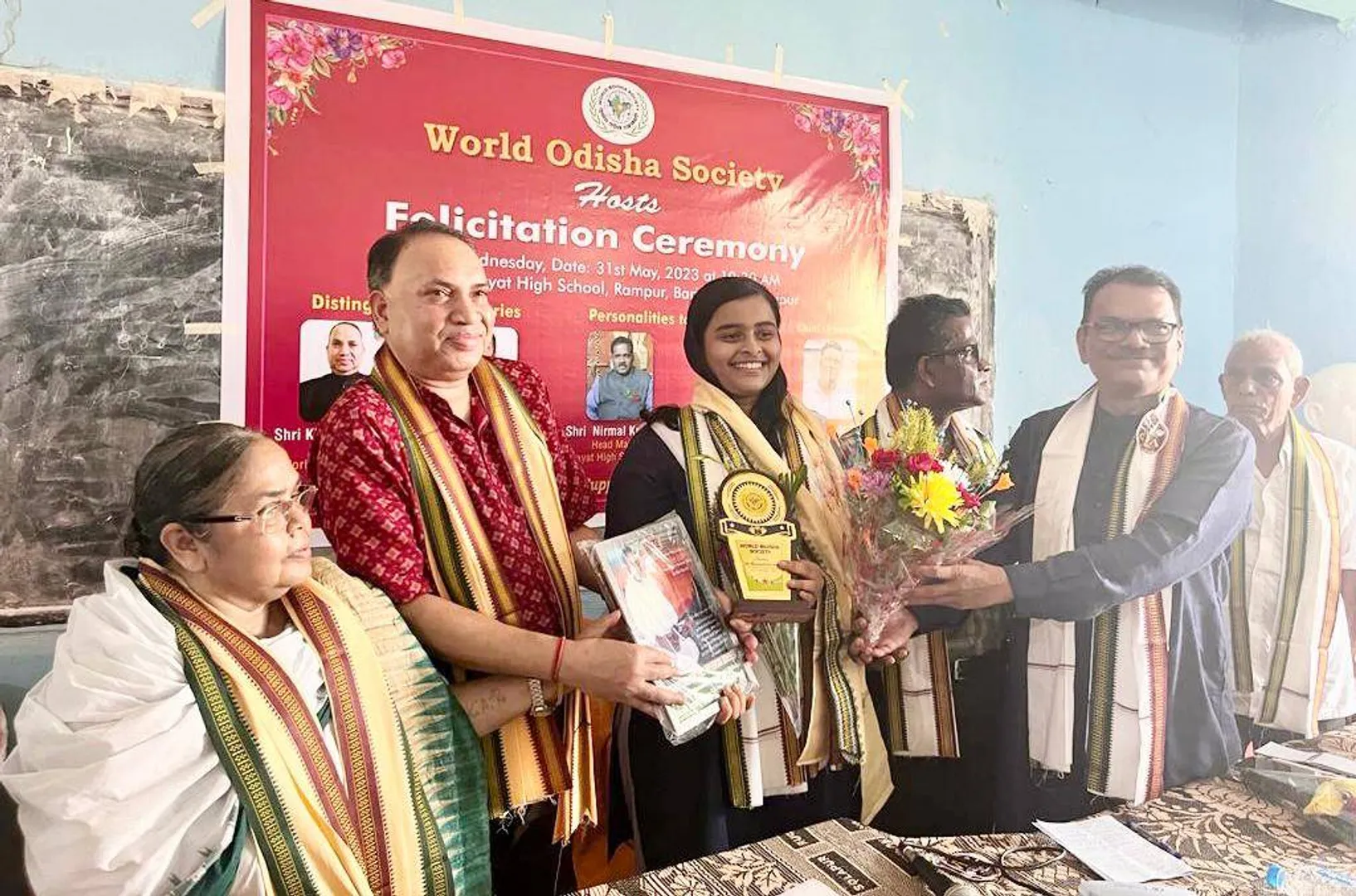 ୱାର୍ଲ୍ଡ ଓଡ଼ିଶା ସୋସାଇଟି ପକ୍ଷରୁ ମାଟ୍ରିକ୍‌ ଟପ୍ପର ଶ୍ରେୟଶ୍ରୀ ଜେନାଙ୍କୁ ସଂବର୍ଦ୍ଧନା