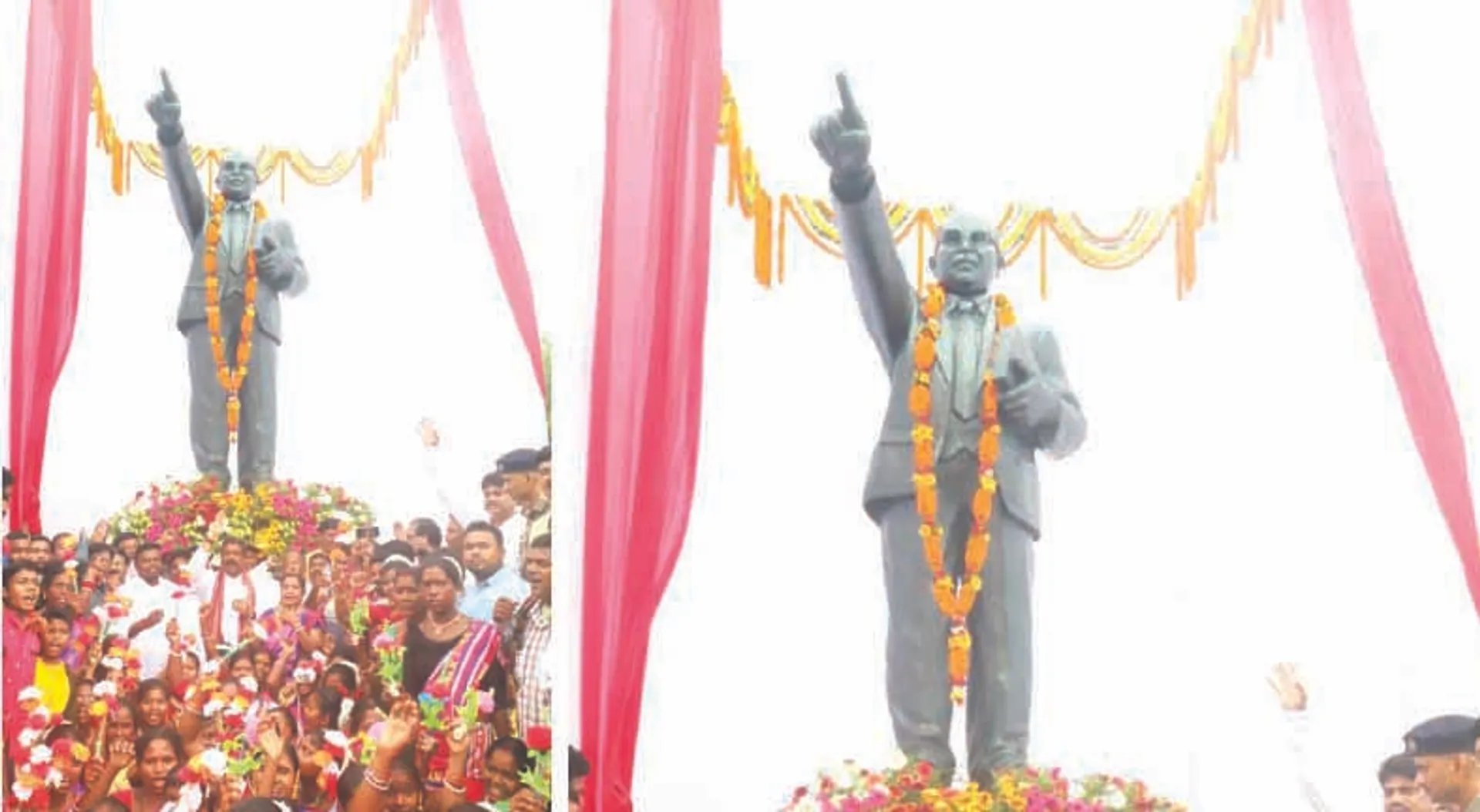 ଆମ୍ବେଦକରଙ୍କ ନବିକୃତ ଧାତୁ ପ୍ରତିମୂର୍ତ୍ତି ଅନାବରଣ
