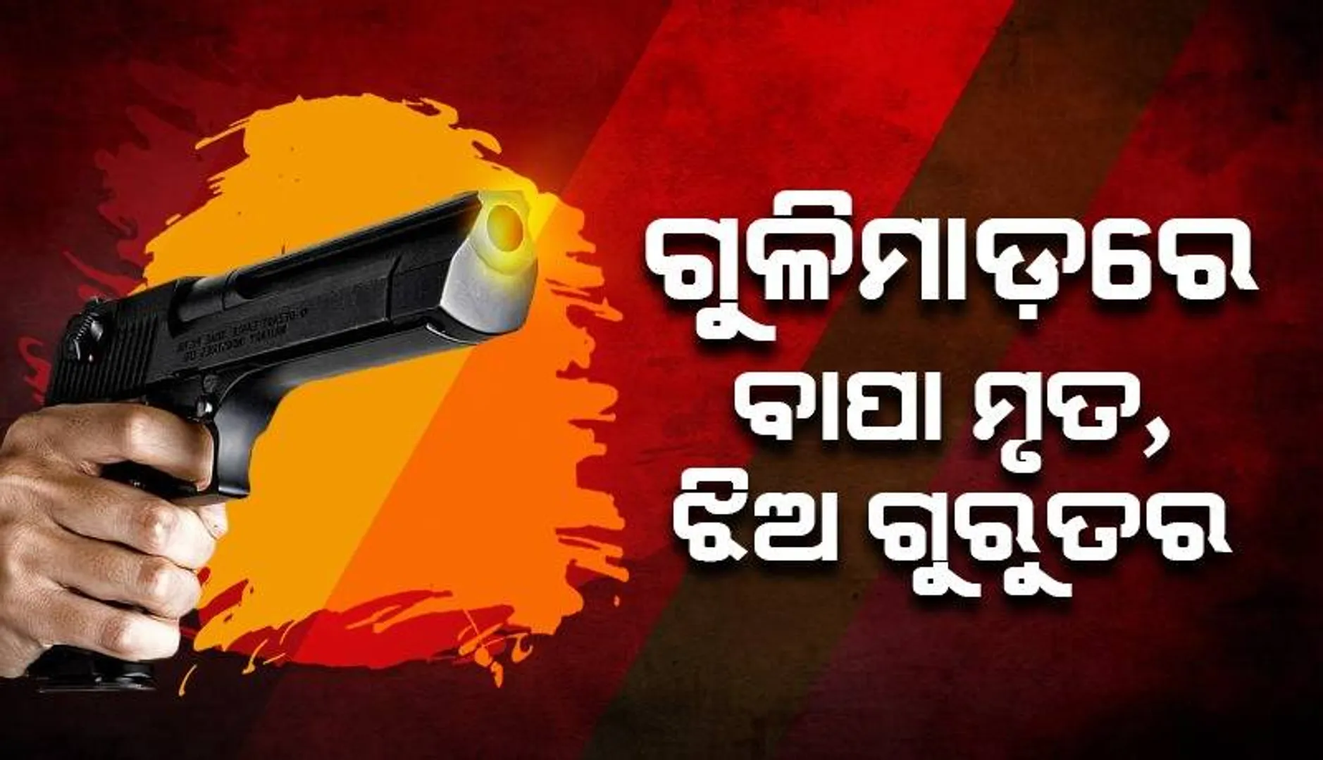ଝିଅର ଶାଶୂଘରକୁ ଯାଇଥିଲେ ବାପା; ଘରେ ବସି କଥା ହେଉଥିଲେ, ଗୁଳିମାଡ଼ରେ ଆଖି ବୁଜିଲେ