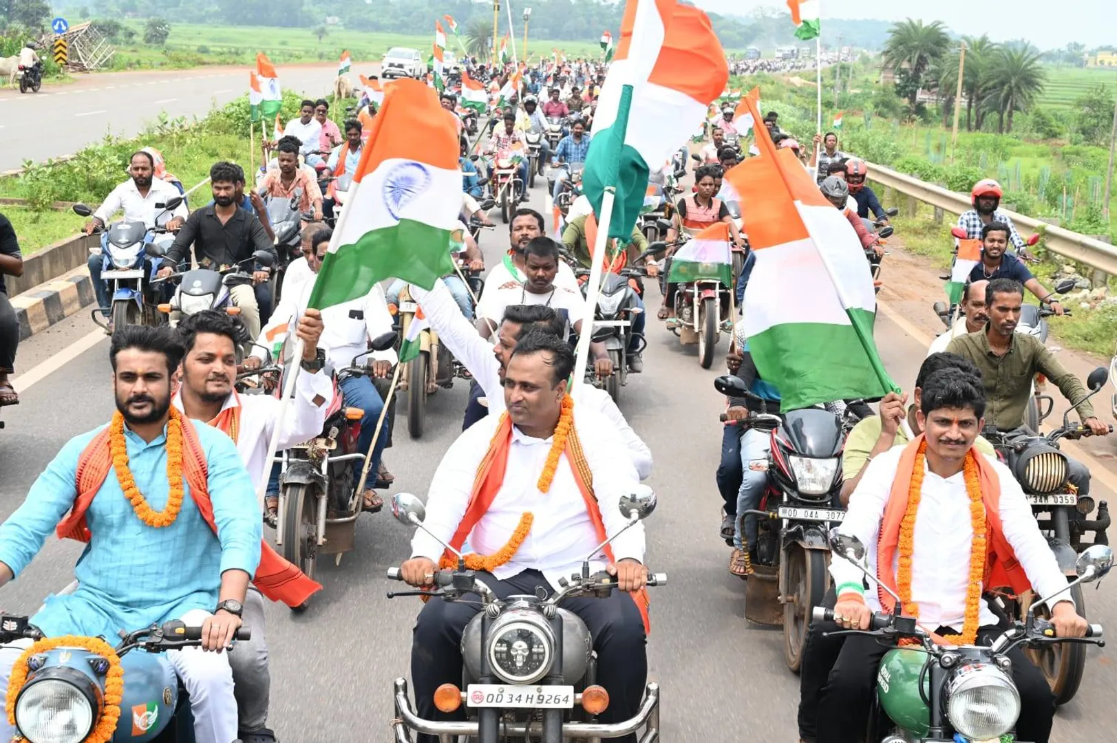 ଦାନଗଦୀରେ ତ୍ରିରଙ୍ଗା ଶୋଭାଯାତ୍ରା