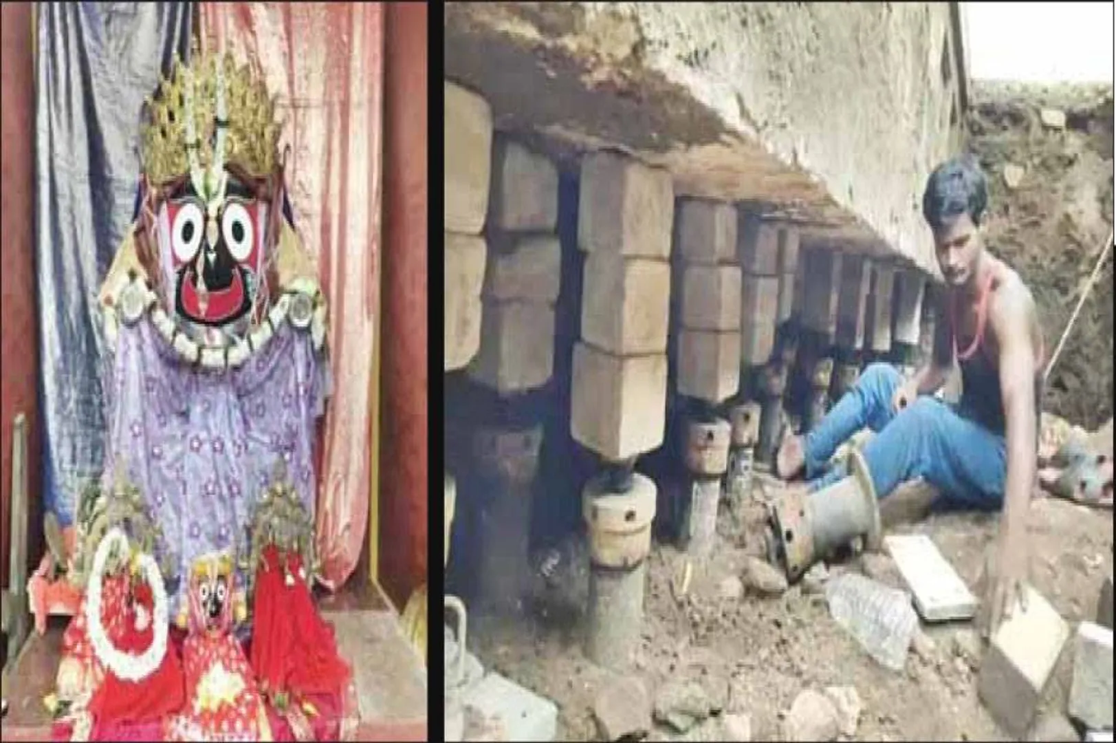 ୬ ଫୁଟ ଉପରକୁ ଉଠିବ ମନ୍ଦିର: ଖଞ୍ଜାଯାଇଛି ୪ଶହ ଜ୍ୟାଗ୍‌, ଦବୁଛି ୩୦୦ ବର୍ଷ ପ୍ରାଚୀନ ଜଗନ୍ନାଥ ମନ୍ଦିର