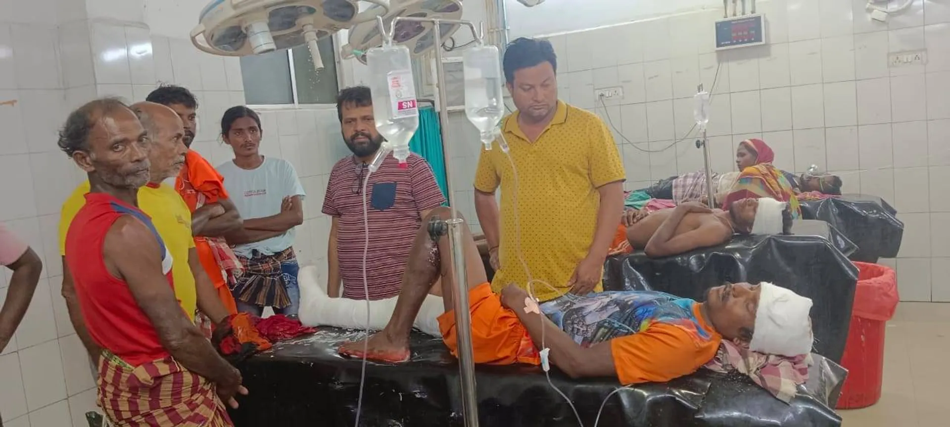 ବାଇକ୍ ଧକ୍କାରେ ୬ ଜଣ କାଉଡ଼ିଆ ଆହତ