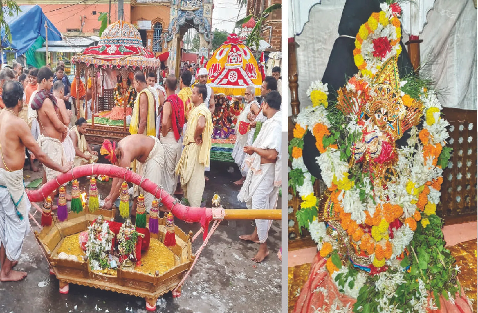 ବିଜୟାଦଶମୀରେ ସୁନାବେଶରେ ଶ୍ରୀଜିଉ: ବୀରବେଶରେ ଦର୍ଶନ ଦେଲେ ମଦନମୋହନ