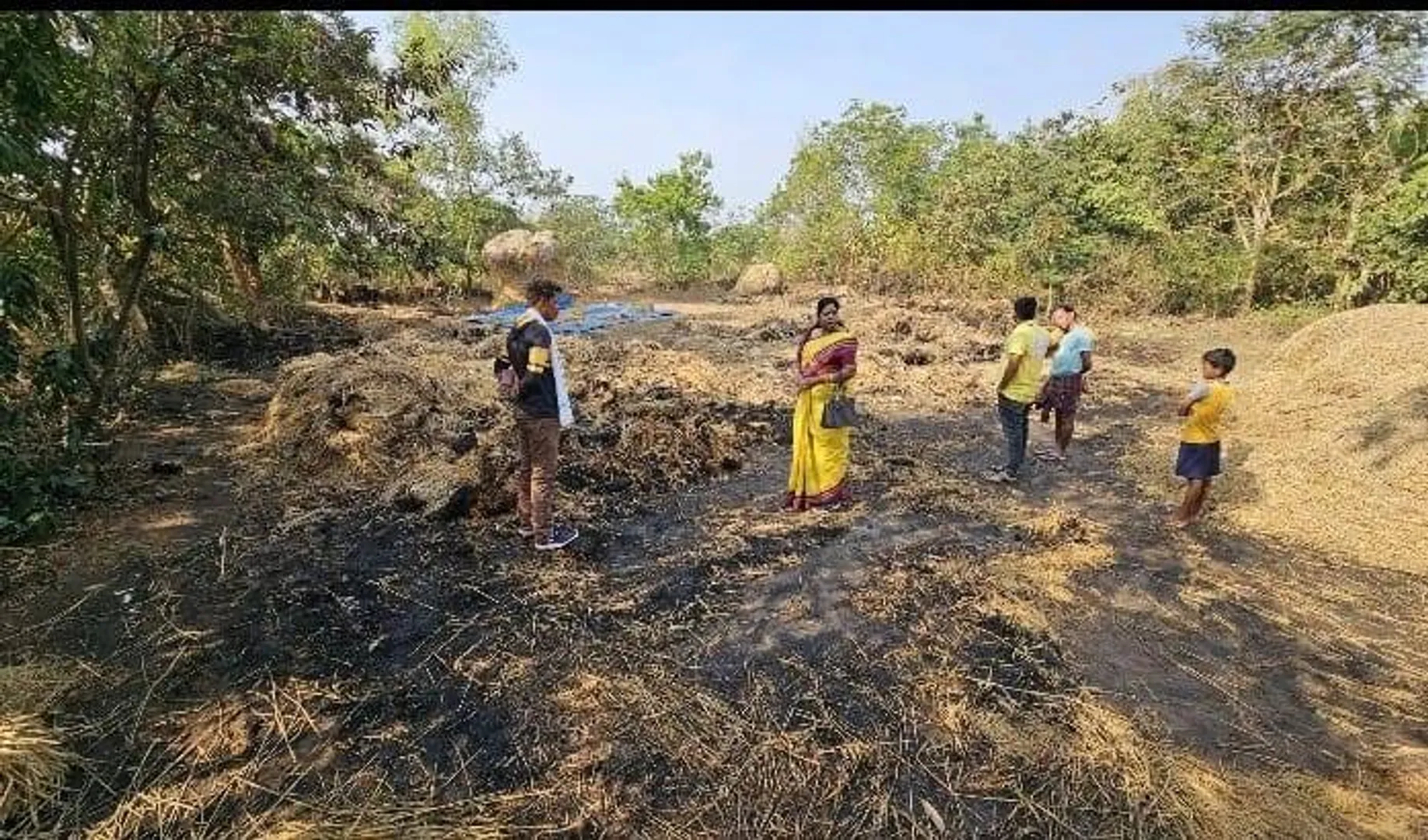 ଧାନଖଳାରେ ଭୟାବହ ଅଗ୍ନିକାଣ୍ଡ: ଚାଷୀଙ୍କ ବ୍ୟାପକ ଫସଲ ନଷ୍ଟ