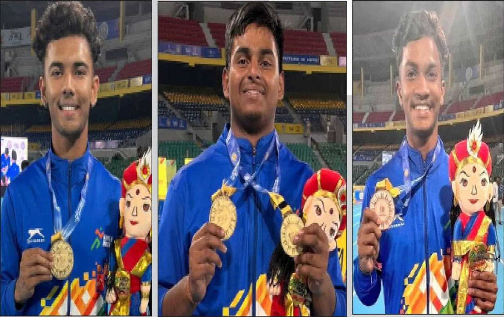 ଖେଲୋ ଇଣ୍ଡିଆ ଯୁବ କ୍ରୀଡ଼ା: ବଶା-ନନ୍ଦଙ୍କୁ ୩ ସ୍ବର୍ଣ୍ଣ