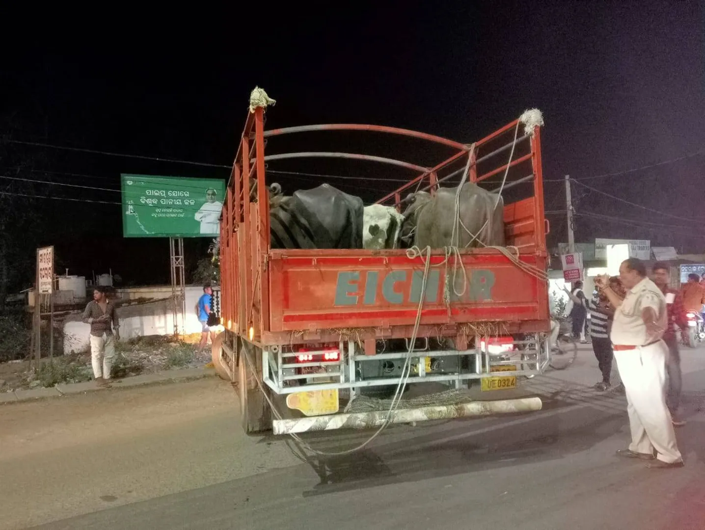 ସହର ଦେଇ ଗୋ-ଚାଲାଣ: ଗୋରୁ ବୋଝେଇ ଟ୍ରକ୍‌ ଜବତ, ଜଣେ ଗିରଫ