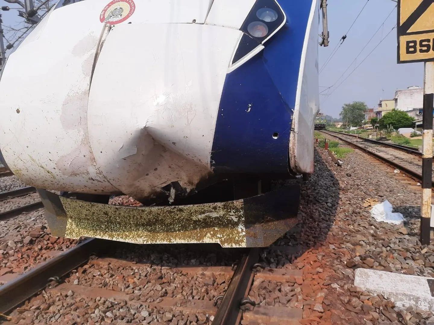 ଗାଈକୁ ଧକ୍କା ଦେଲା ବନ୍ଦେଭାରତ ଏକ୍ସପ୍ରେସ୍‌