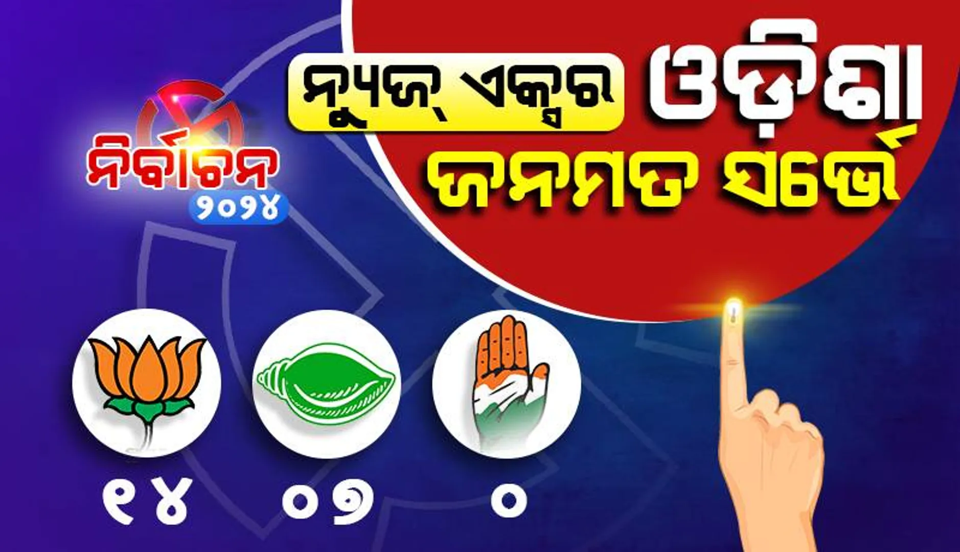 ପ୍ରକାଶ ପାଇଲା ଜନମତ ସର୍ଭେ: ଓଡ଼ିଶାରେ ବିଜେପିକୁ ୧୪, ବିଜେଡିକୁ ୭ ଆସନ