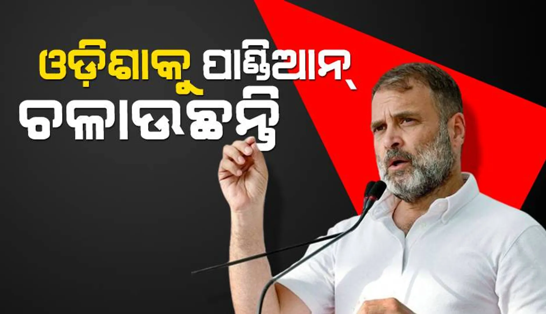 ଓଡ଼ିଶାକୁ ପାଣ୍ଡିଆନ୍ ଚଳାଉଛନ୍ତି: ରାହୁଲ ଗାନ୍ଧୀ