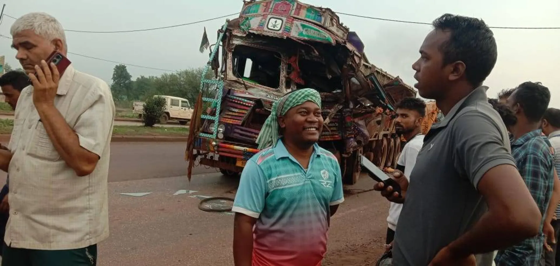 ଟ୍ରକ ଧକ୍କାରେ ହେଲପର ମୃତ