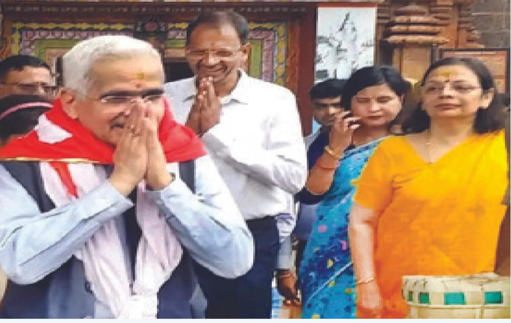 ଶ୍ରୀଲିଙ୍ଗରାଜଙ୍କ ଦର୍ଶନ କଲେ ଶକ୍ତିକାନ୍ତ