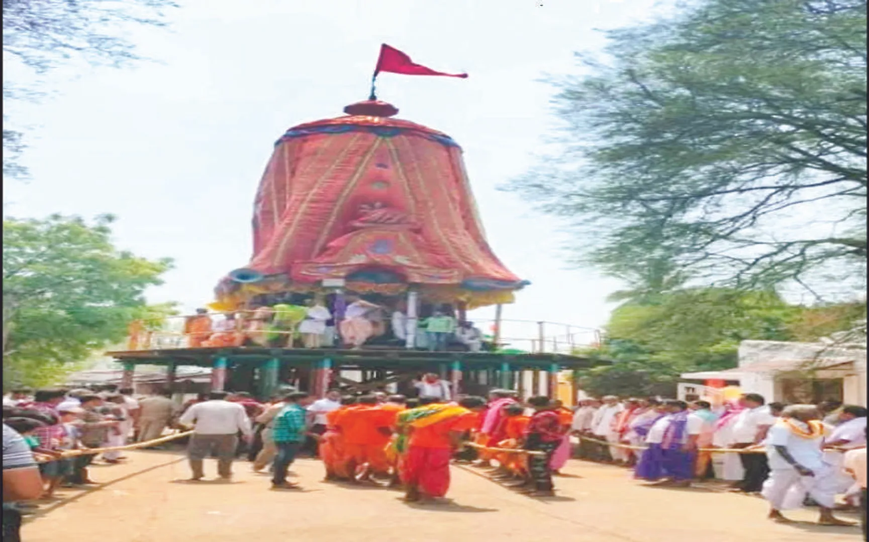 ପତିତପାବନ ଶ୍ରୀକ୍ଷେତ୍ର କୁକୁରଜଙ୍ଘା‌: ୪ ଖଣ୍ଡ ବାଉଁଶରେ ୧୪ ଦିନ ରଥଟଣା