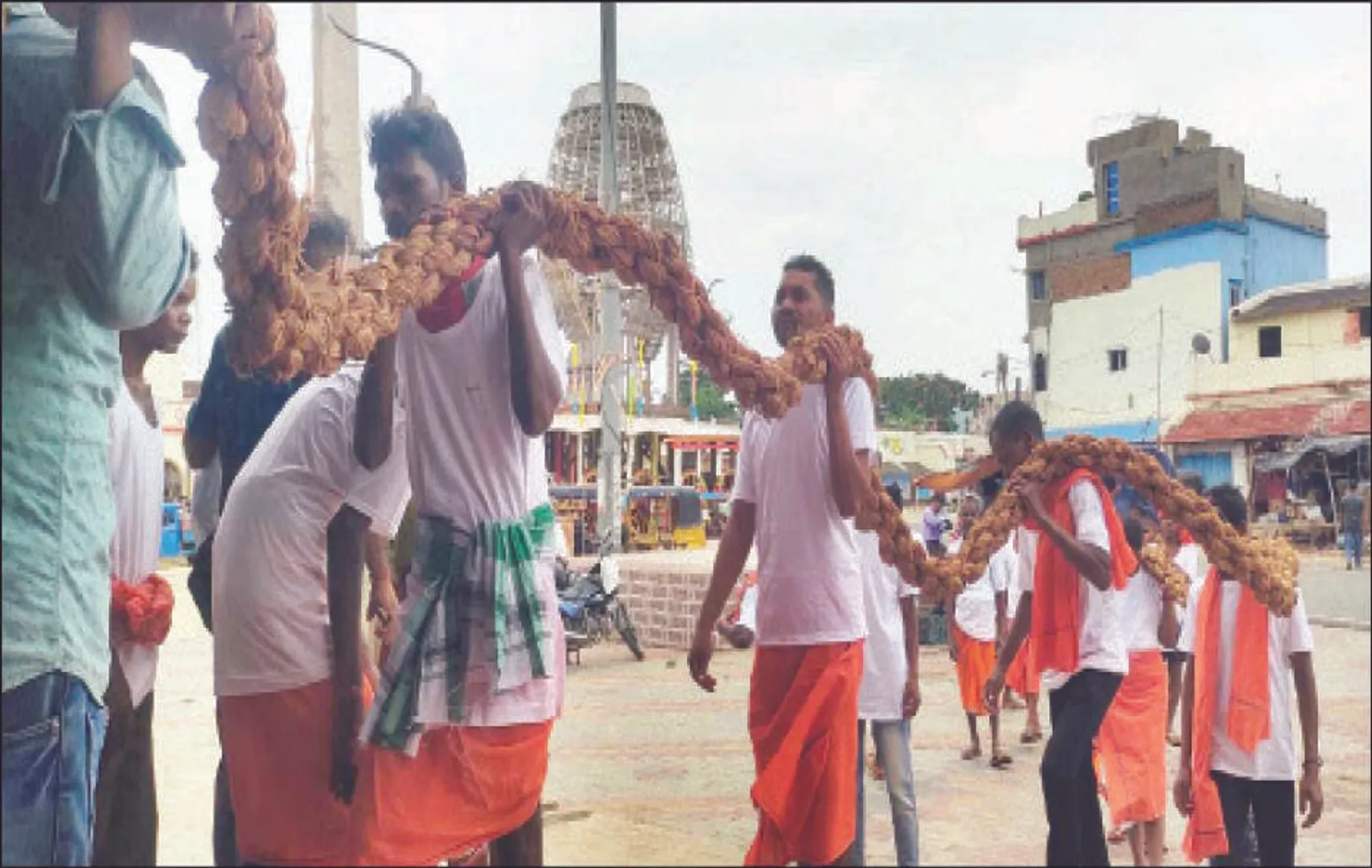 ଶିଆଳି ଲତାର ଦଉଡ଼ିରେ ହୁଏ ରଥଟଣା