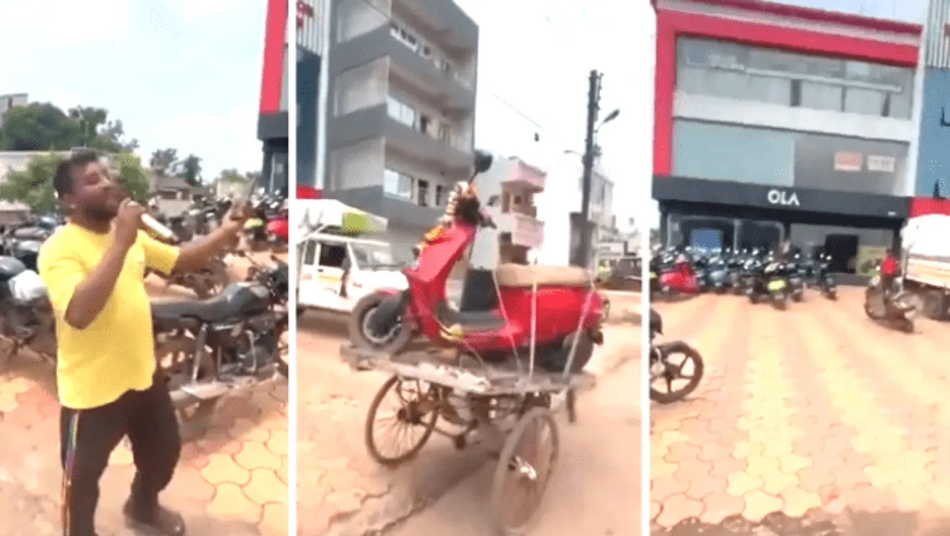 ଓଲା ସ୍କୁଟି ବାଟରେ ଅଟକିଲା, ସର୍ଭିସ୍ ସେଣ୍ଟର ସାମ୍ନାରେ ଏଭଳି ଗୀତ ଗାଇବା ଆରମ୍ଭ କଲେ ଗ୍ରାହକ, ଭିଡିଓ ଭାଇରାଲ...