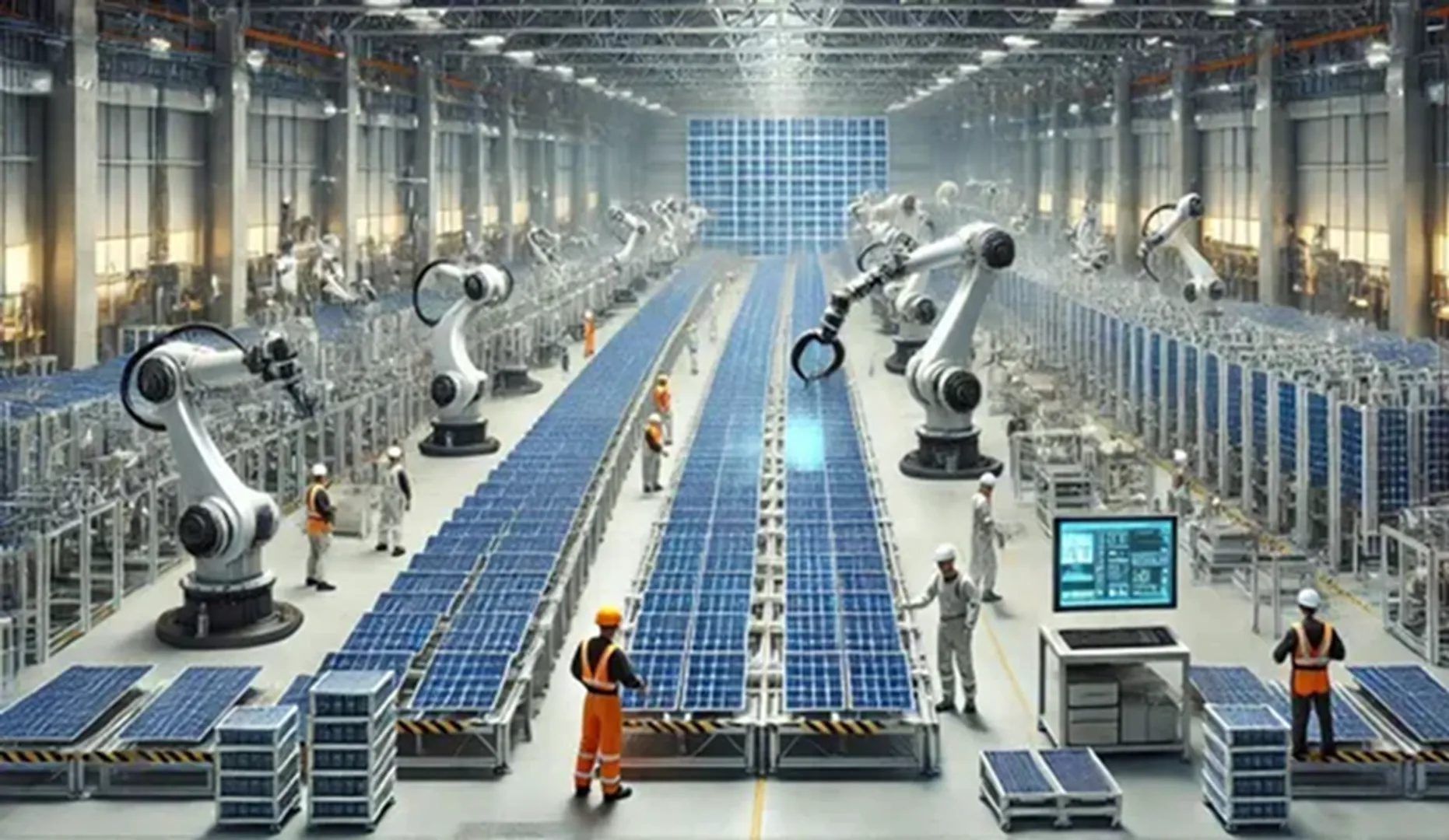 Emmvee Energy’s initial INR 5,000 crore investment planned a 5 GW facility in Bengaluru ITIR, with 120 acres under government review. Image Source: AI Generated