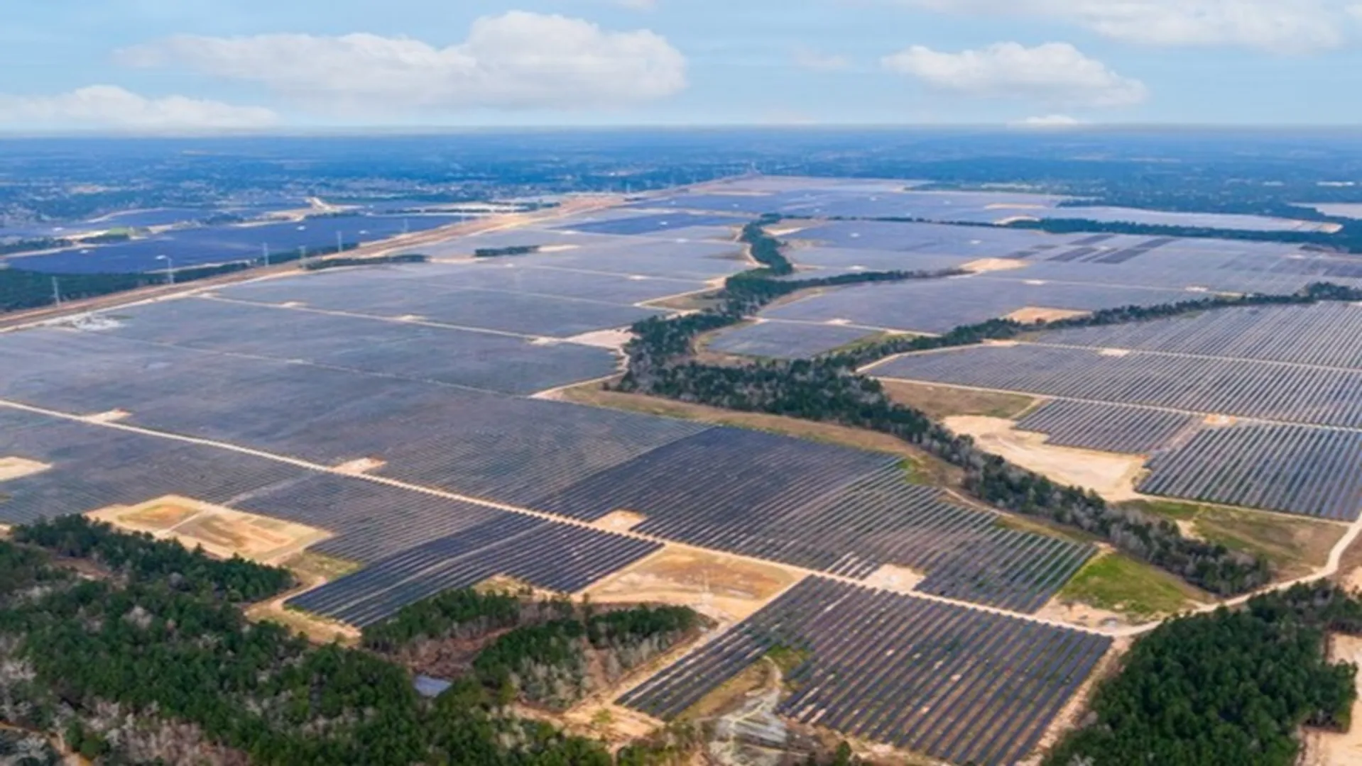 The Parliament Solar project has entered operation after resisting hurricane-force winds and hailstorms during construction. 