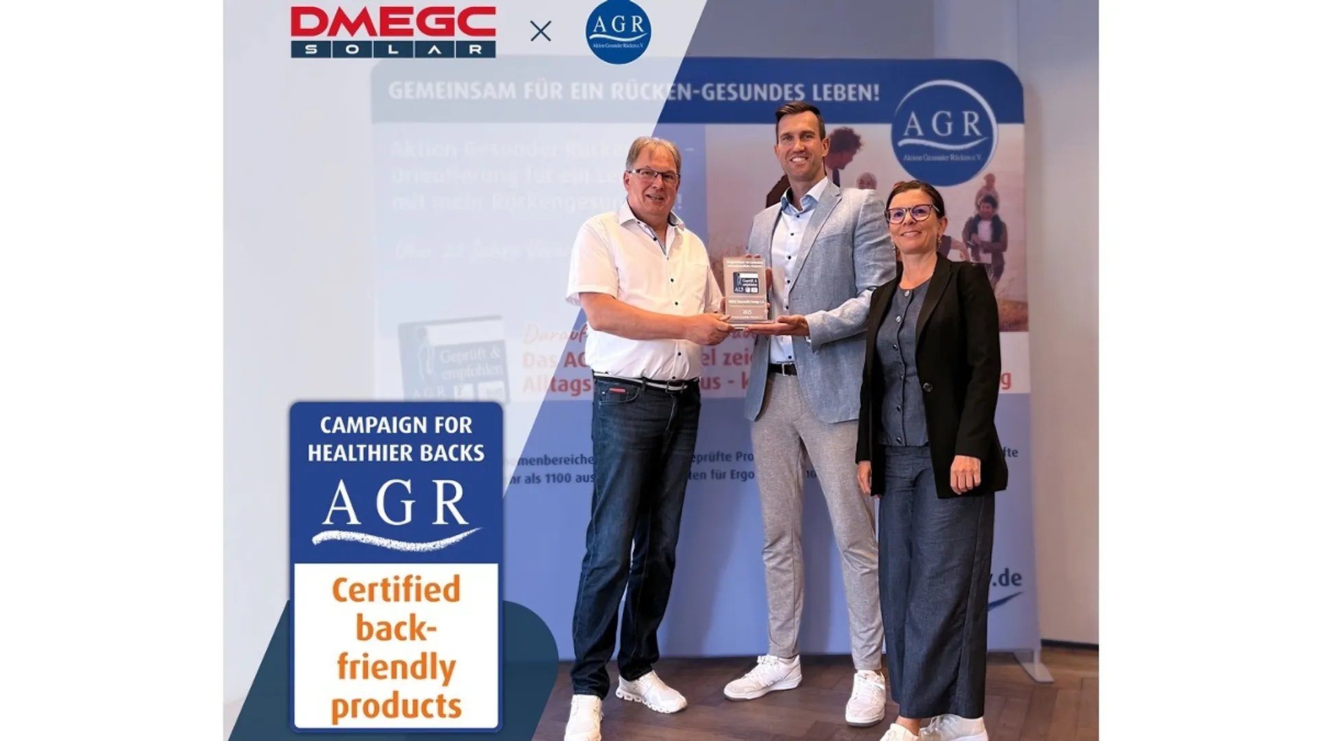 The AGR-certified design has reduced physical strain for installers during residential PV system installation.