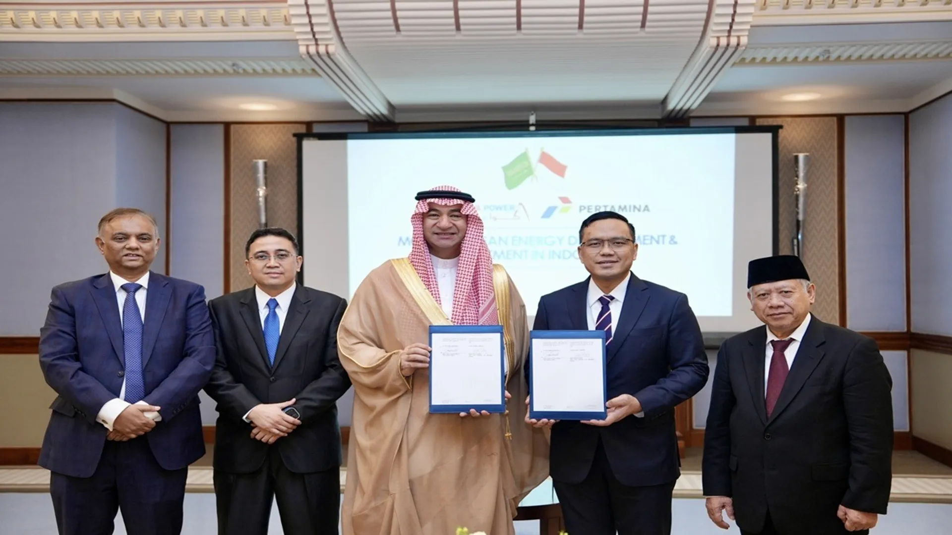 ACWA Power and Pertamina agreed to jointly develop 500 MW of clean energy projects.