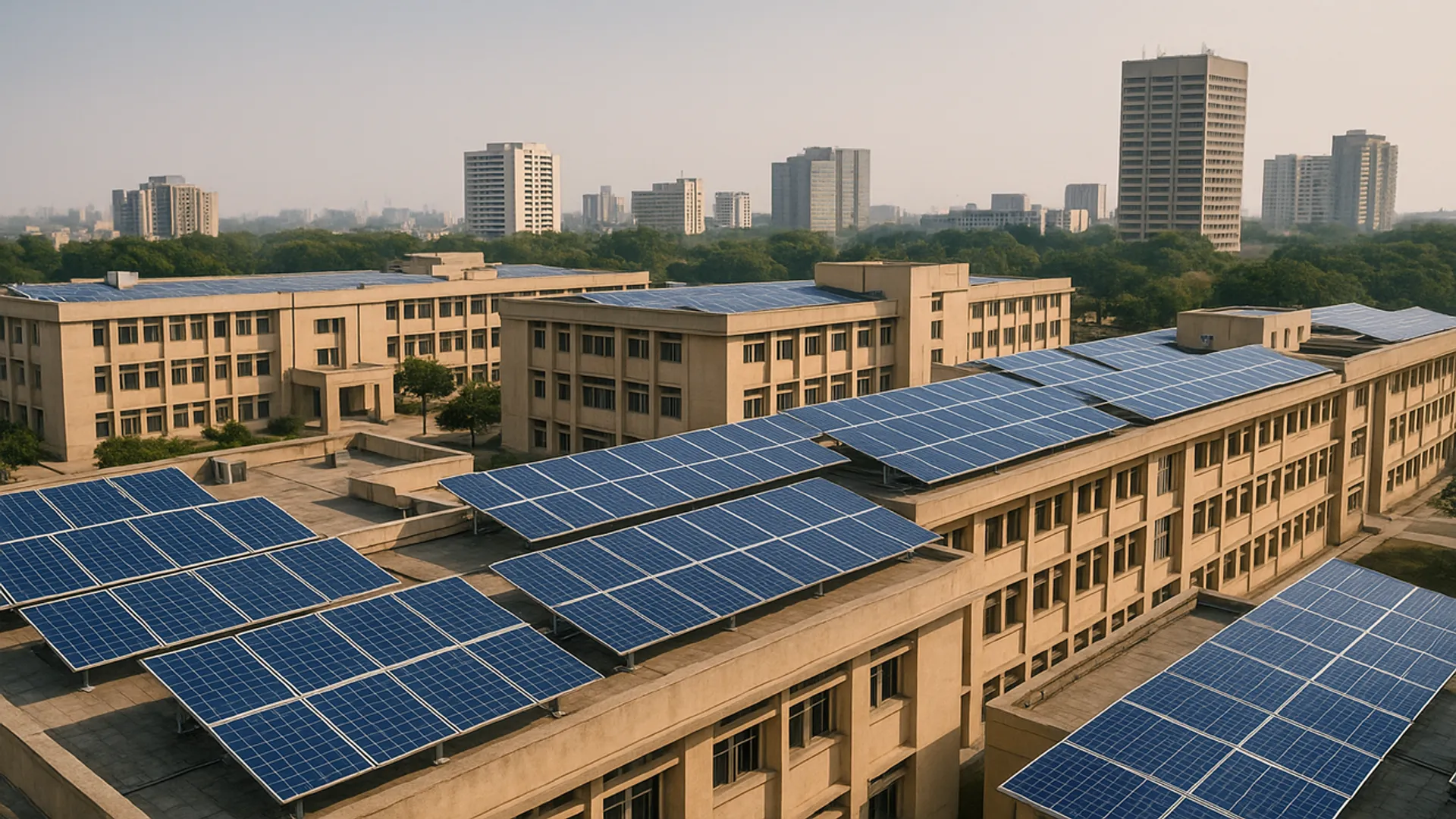 CREST has added 25 MW rooftop solar on government buildings while planning a 4 MW floating plant in Sector 39.