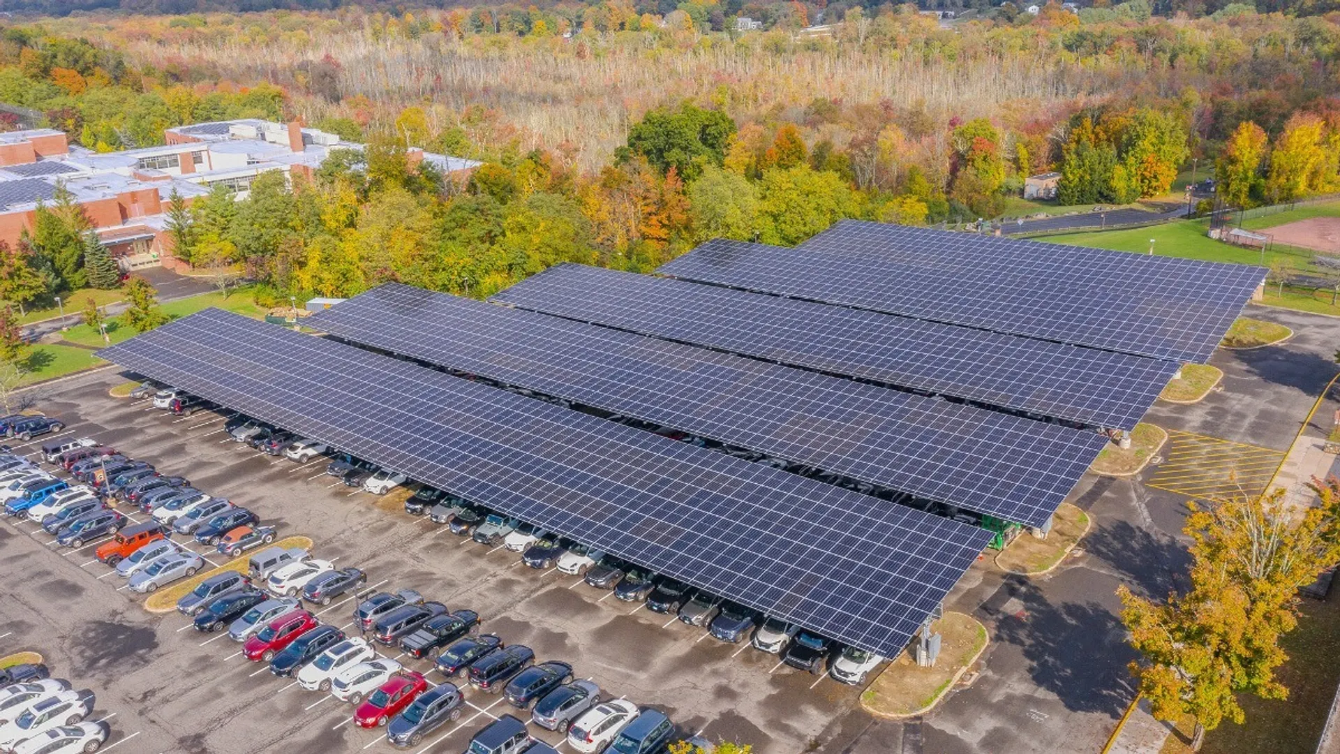 The installation has been integrated across four Town and School meters, enabling participation in multiple Connecticut REC programs.