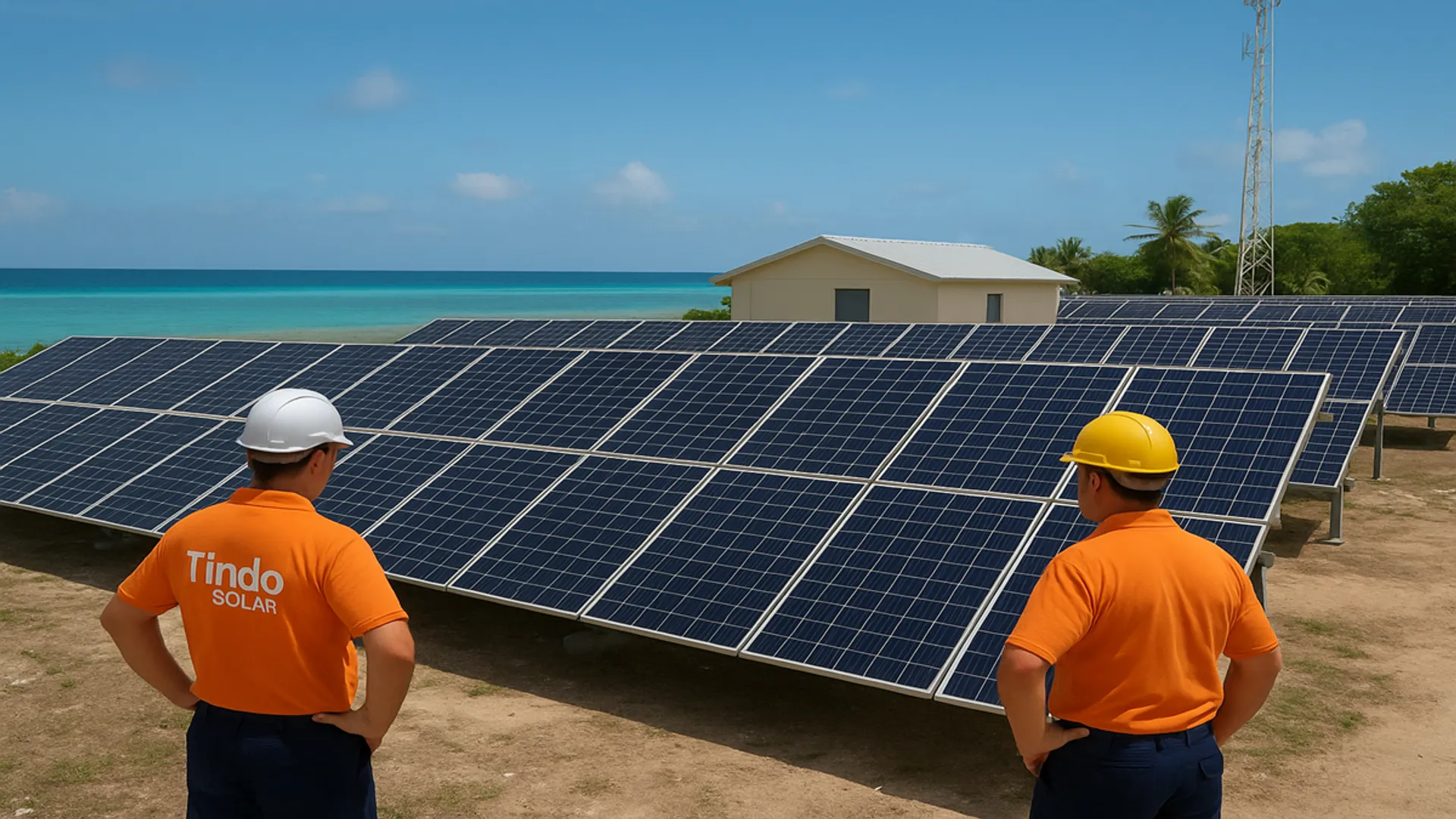 East Micronesia Cable project has used 70 Tindo Solar panels to power landing stations in Nauru and Kiribati.