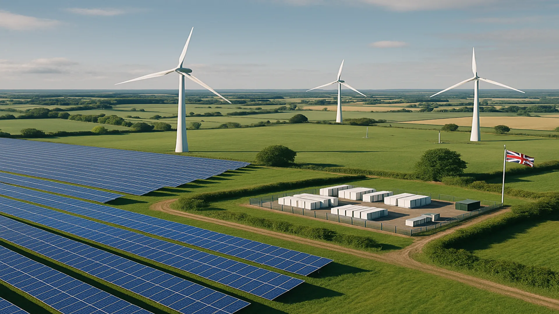 Voltison has integrated hybrid solar, wind, and storage developments under secured land rights across the United Kingdom.