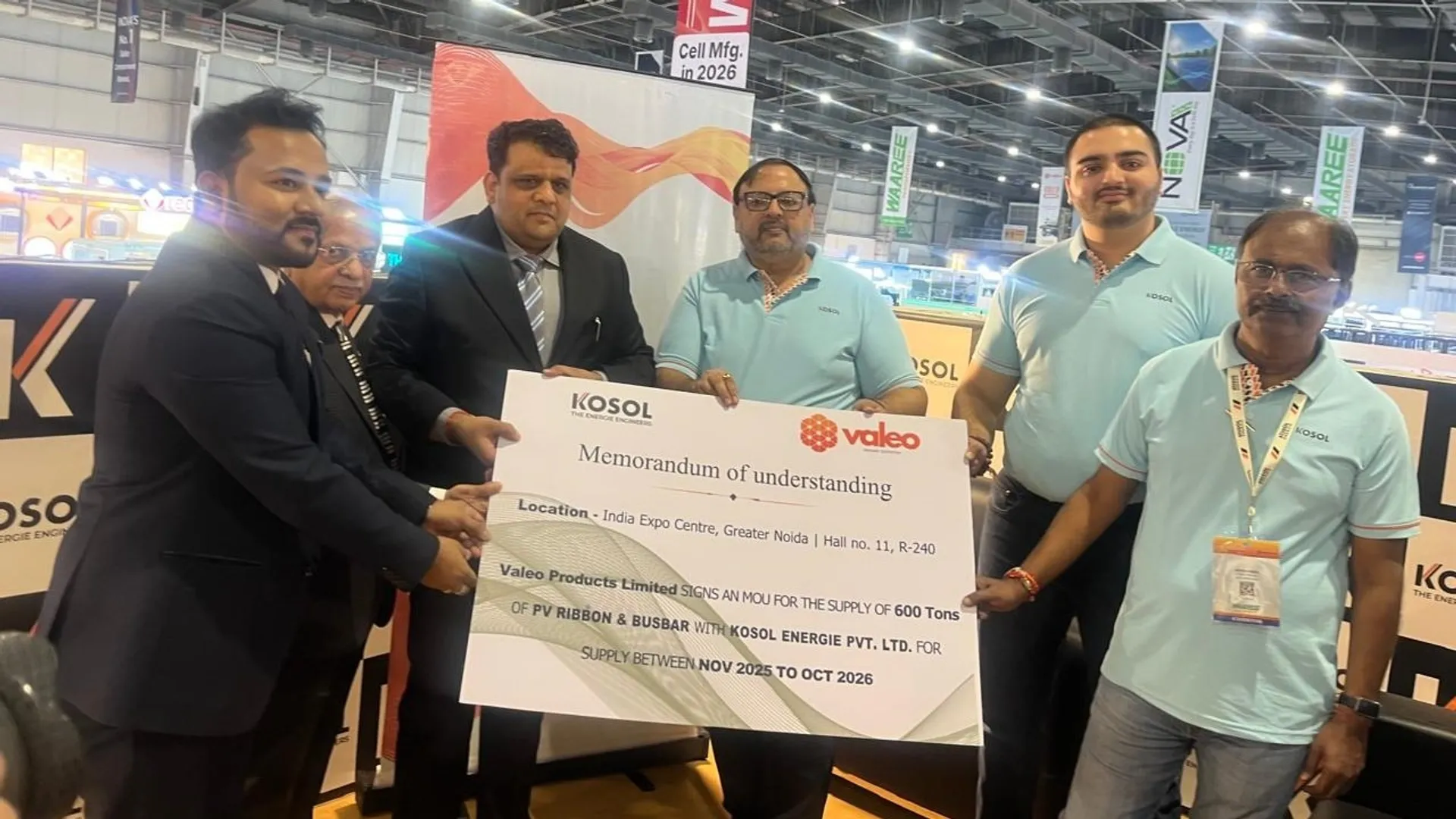 Agreement between kosol energie and Valeo products at REI 2025